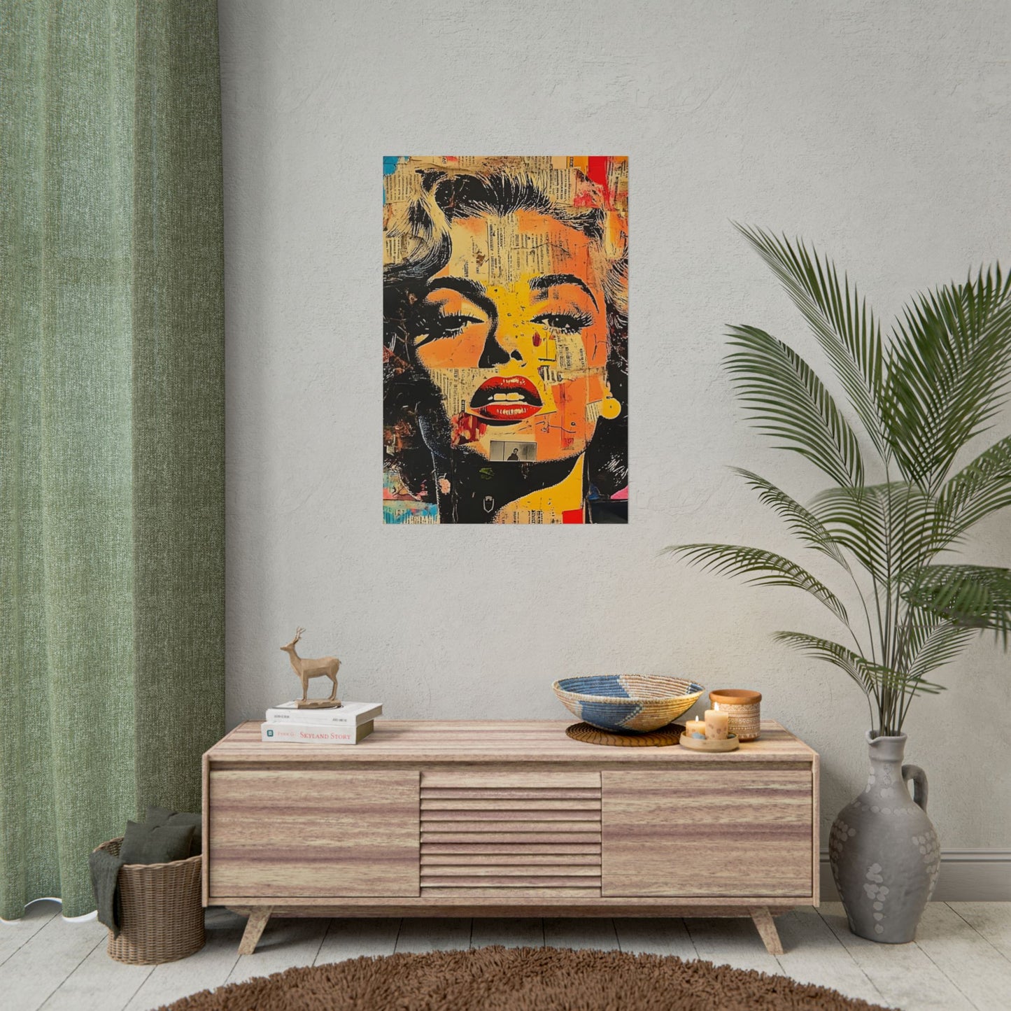 Wall Art Poster - Retro Pop Culture Woman 16, Comic Book Style