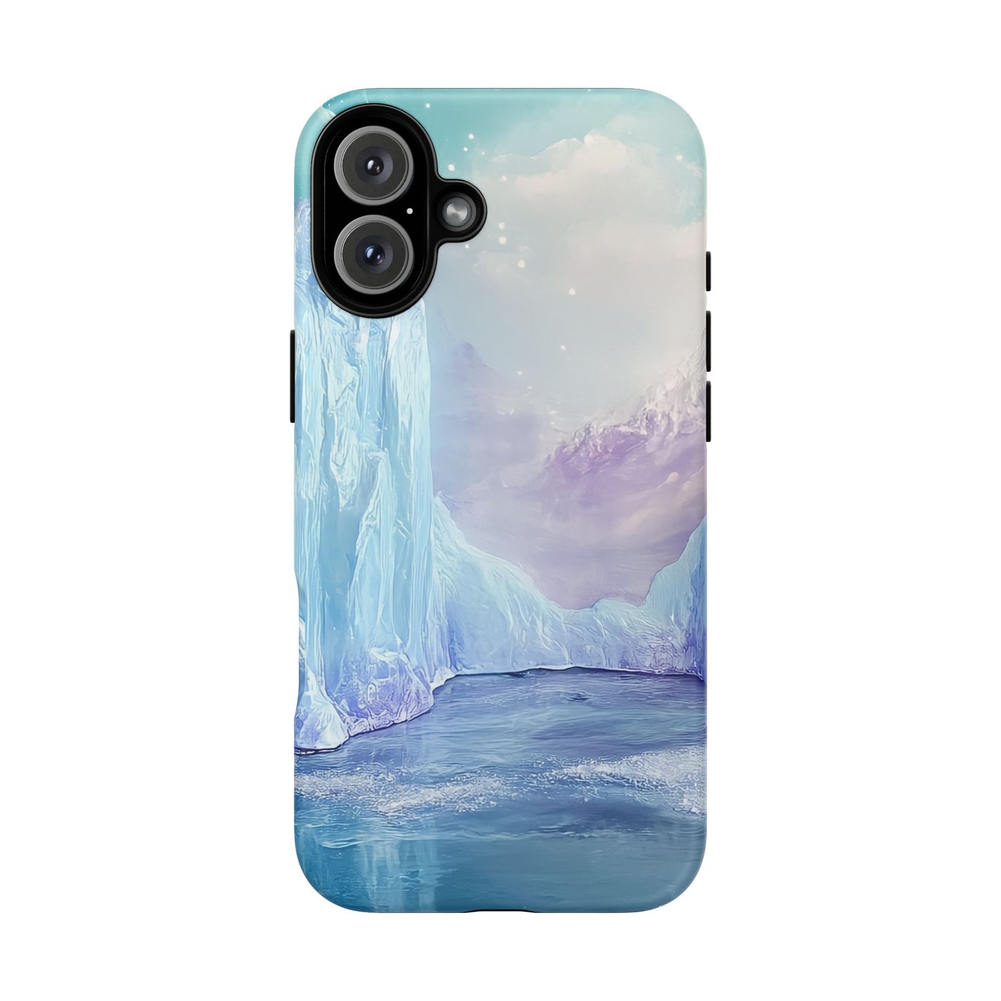 Artistic Phone Case with Iceberg Design