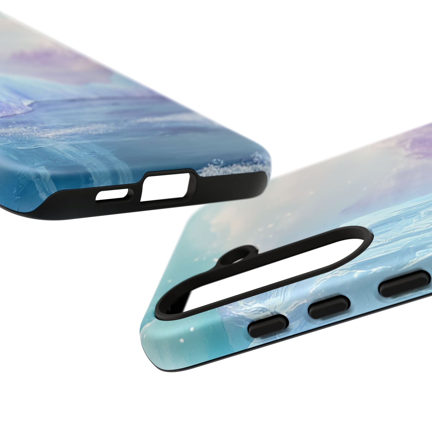 Artistic Phone Case with Iceberg Design