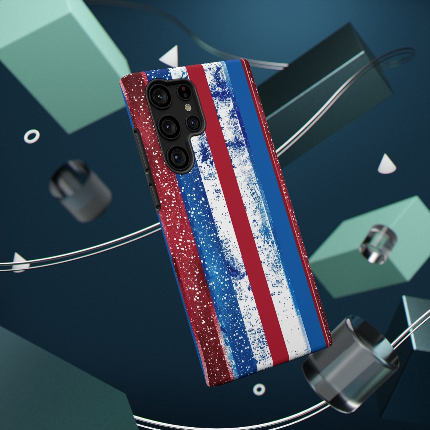 Patriotic Stripes Impact-Resistant Phone Case