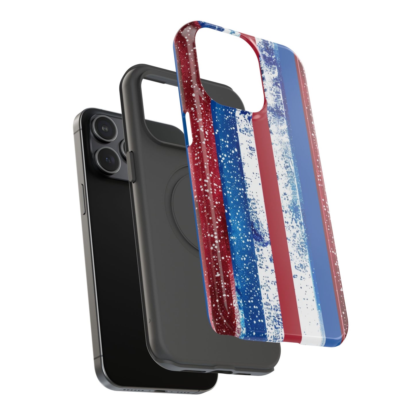 Patriotic Stripes Impact-Resistant Phone Case