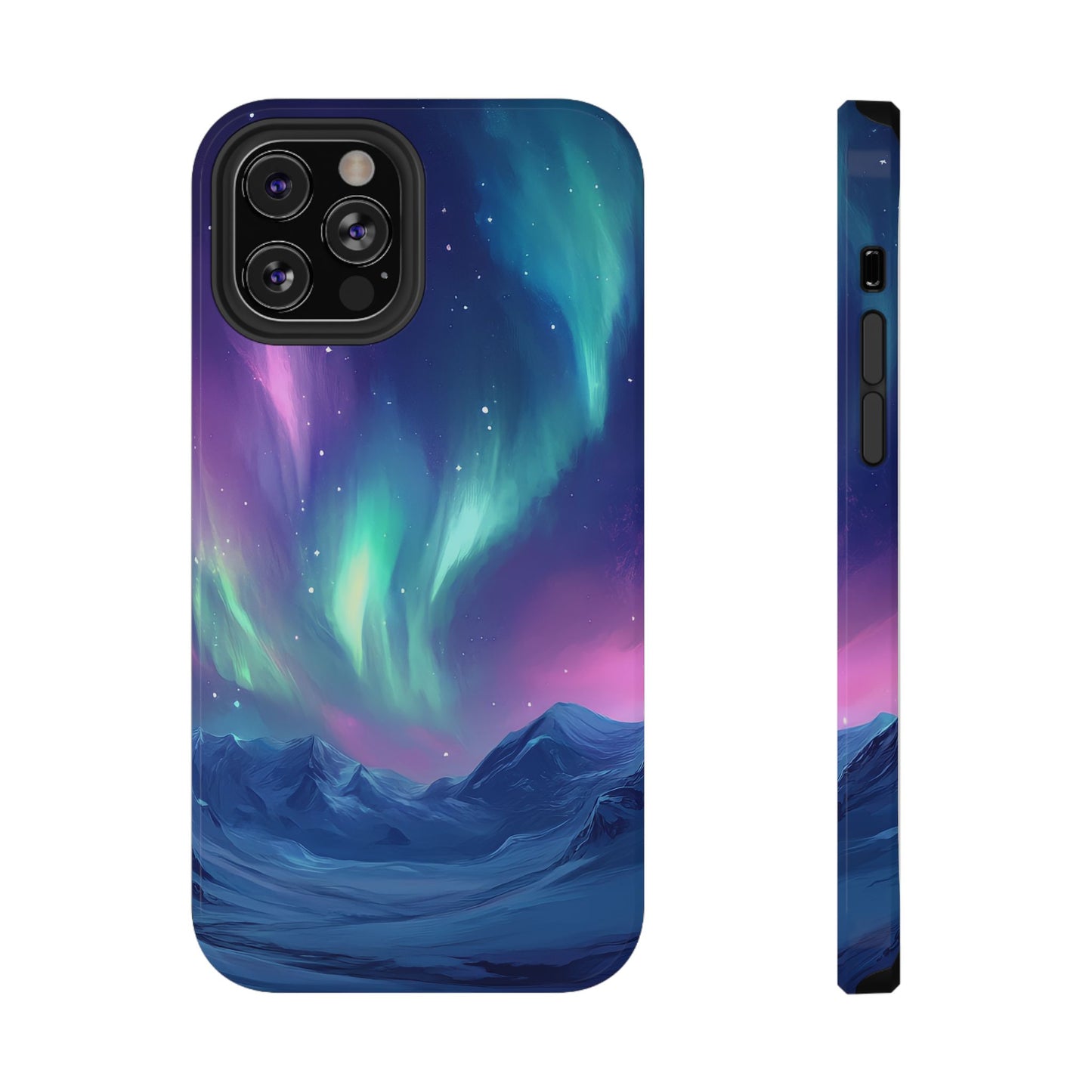 Aurora Borealis Impact-Resistant Phone Case - Colorful Northern Lights Design-2