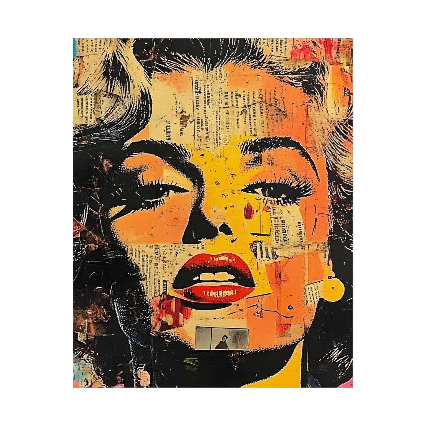 Wall Art Poster - Retro Pop Culture Woman 16, Comic Book Style