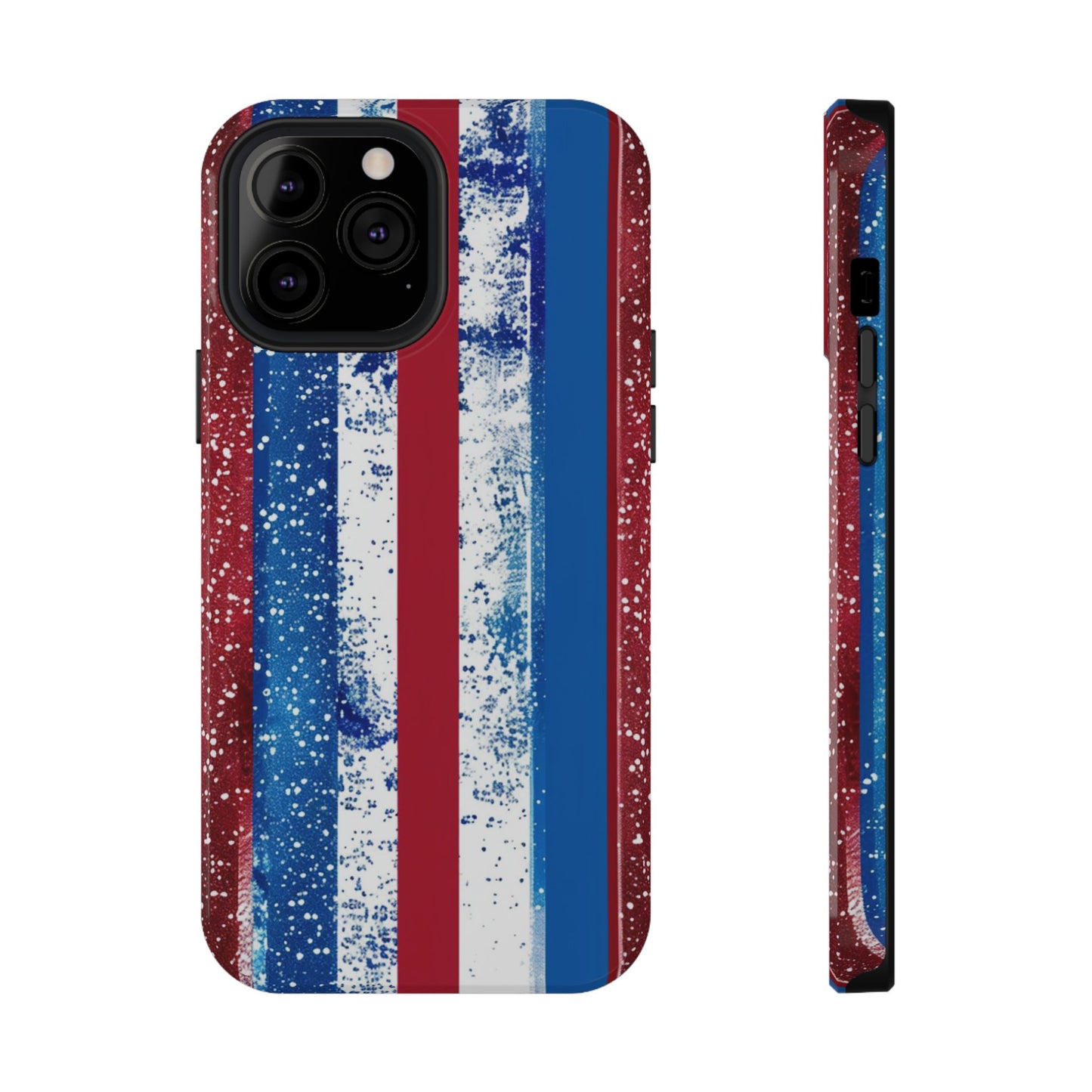 Patriotic Stripes Impact-Resistant Phone Case