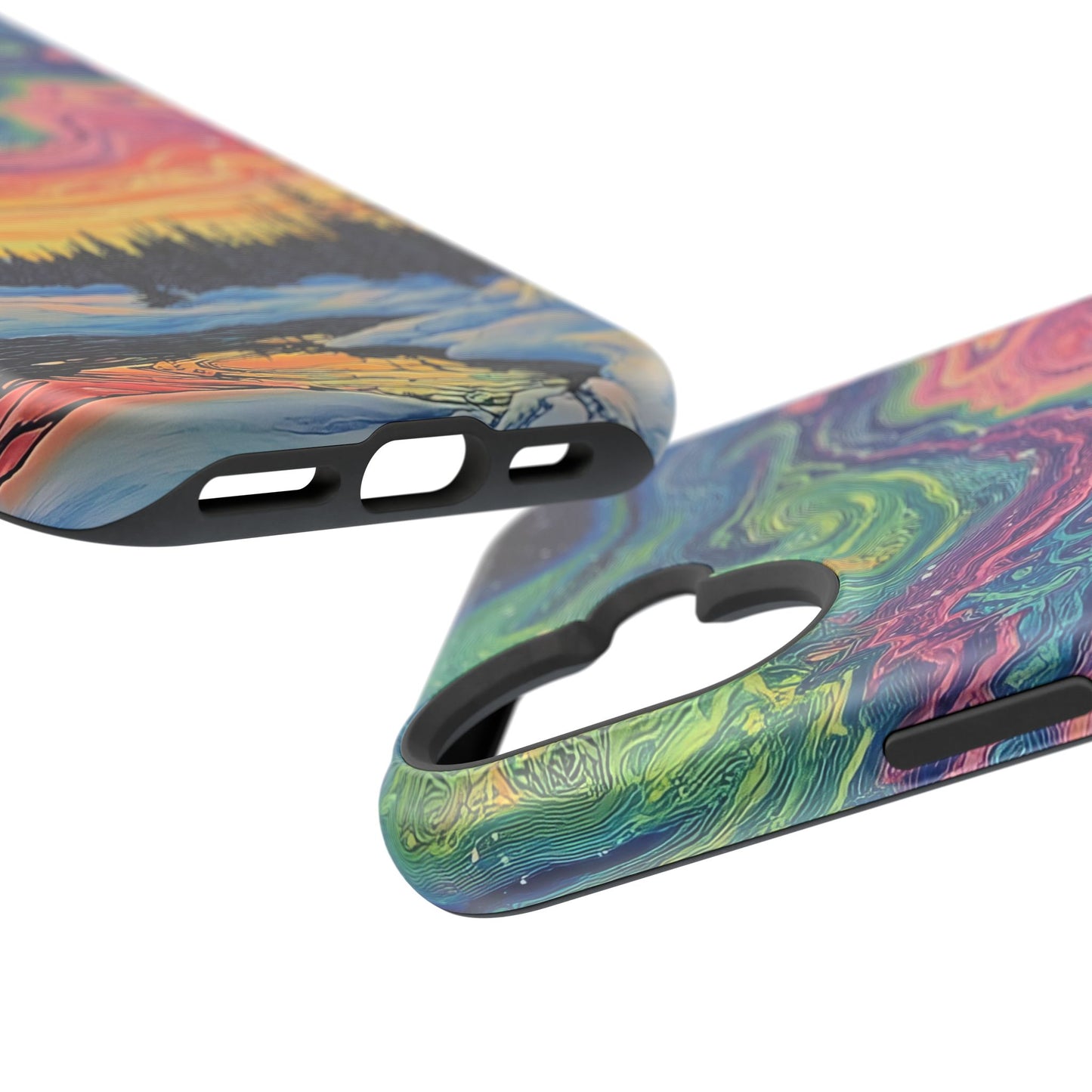 Nature-Inspired Impact-Resistant Phone Case - Vibrant Galaxy Sky Design
