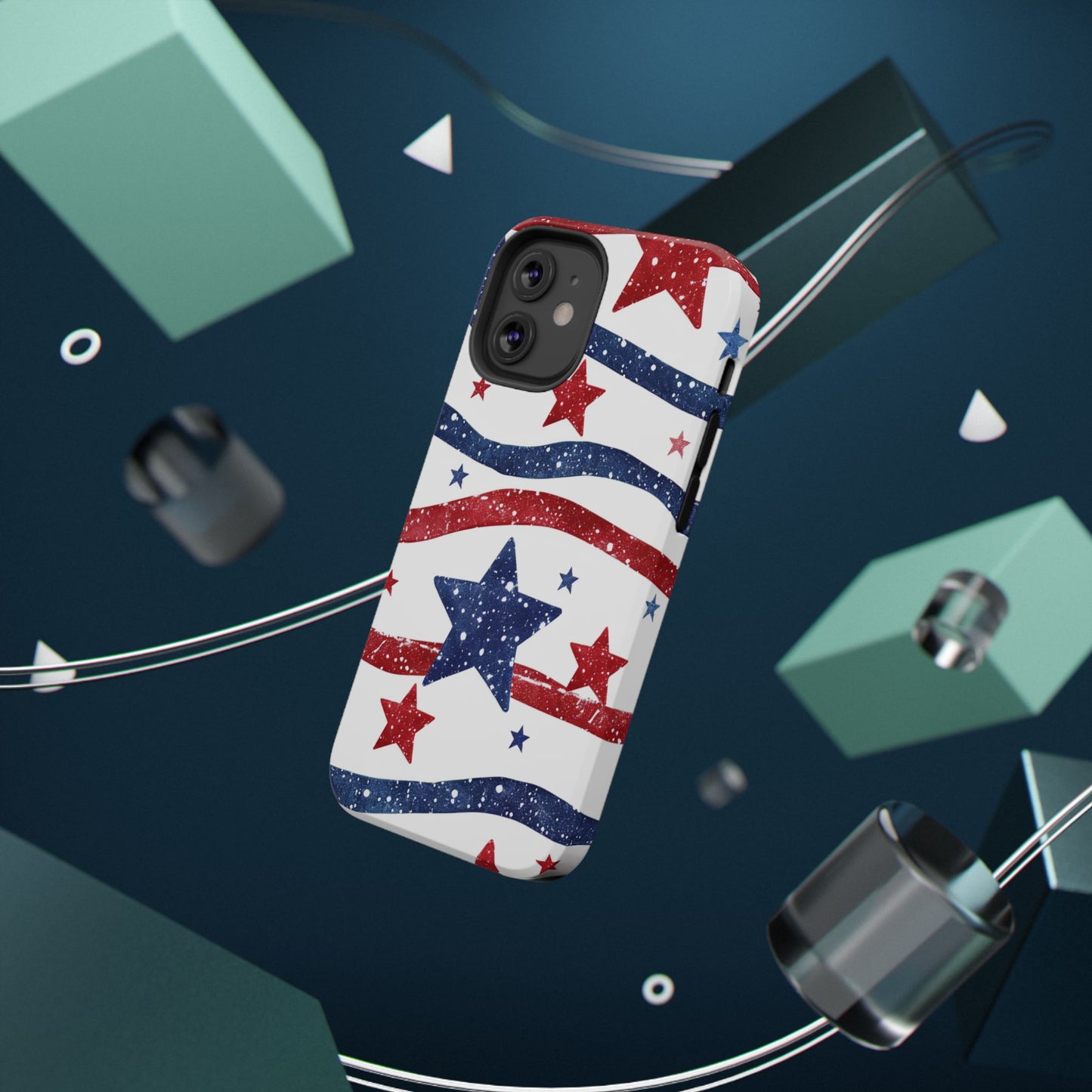 Stars & Stripes Design Impact-Resistant Phone Case