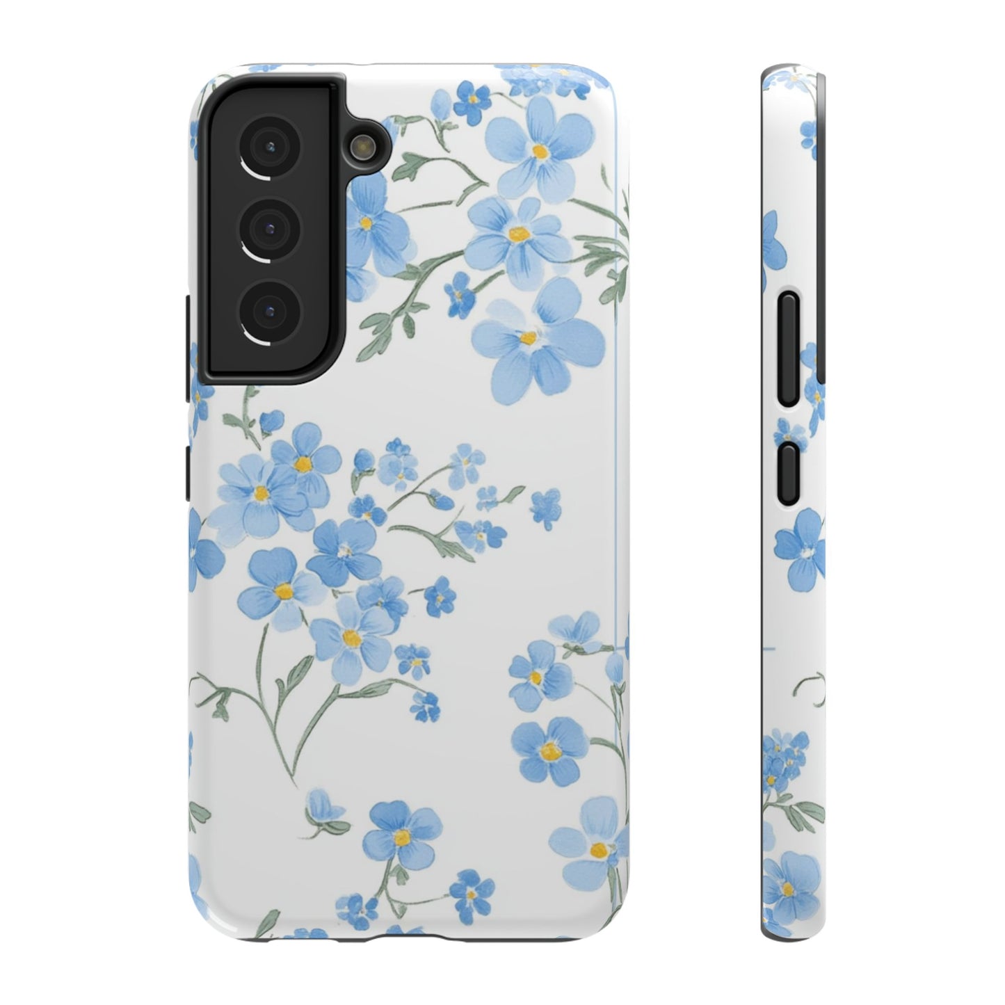 Blue Flower Design Floral Phone Case