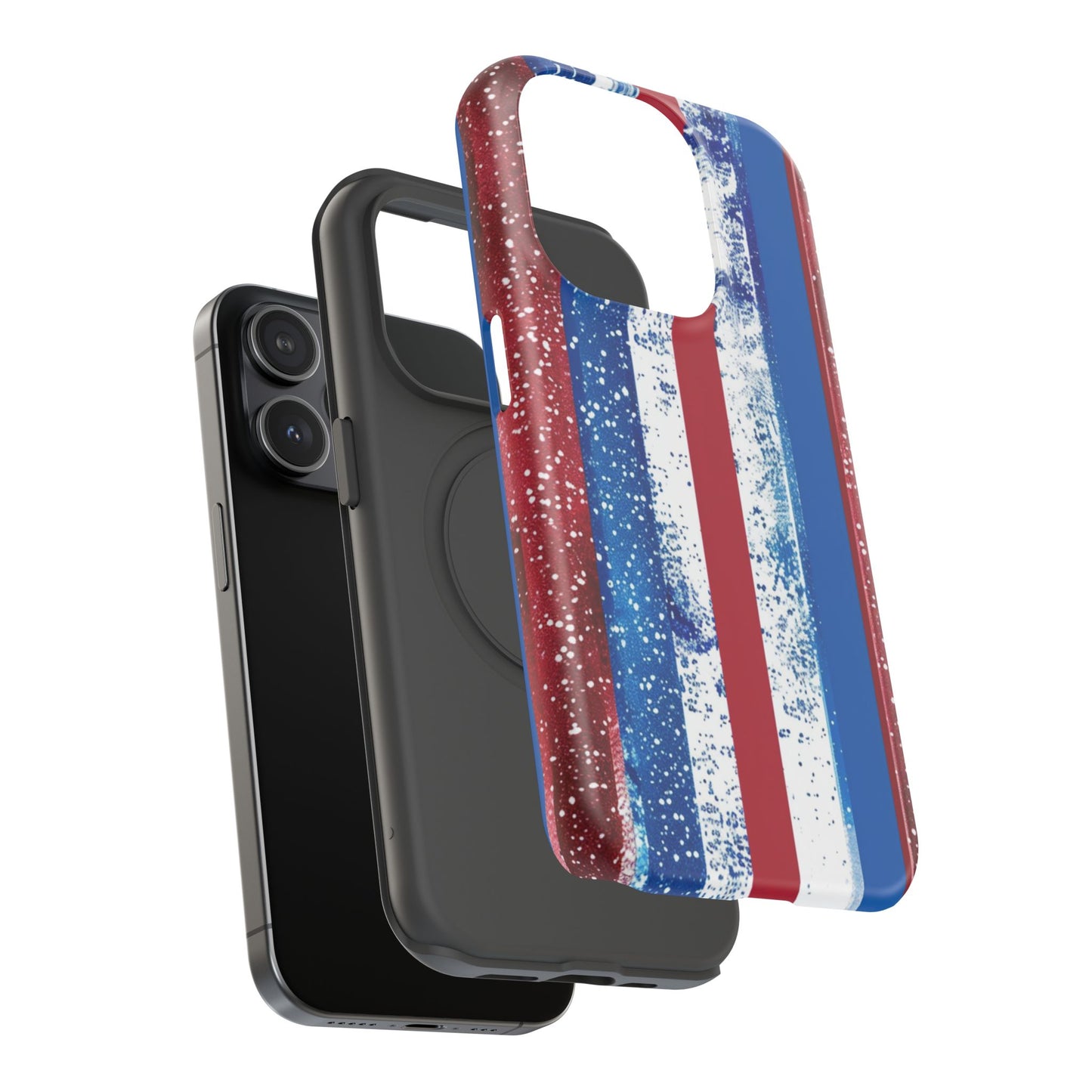 Patriotic Stripes Impact-Resistant Phone Case