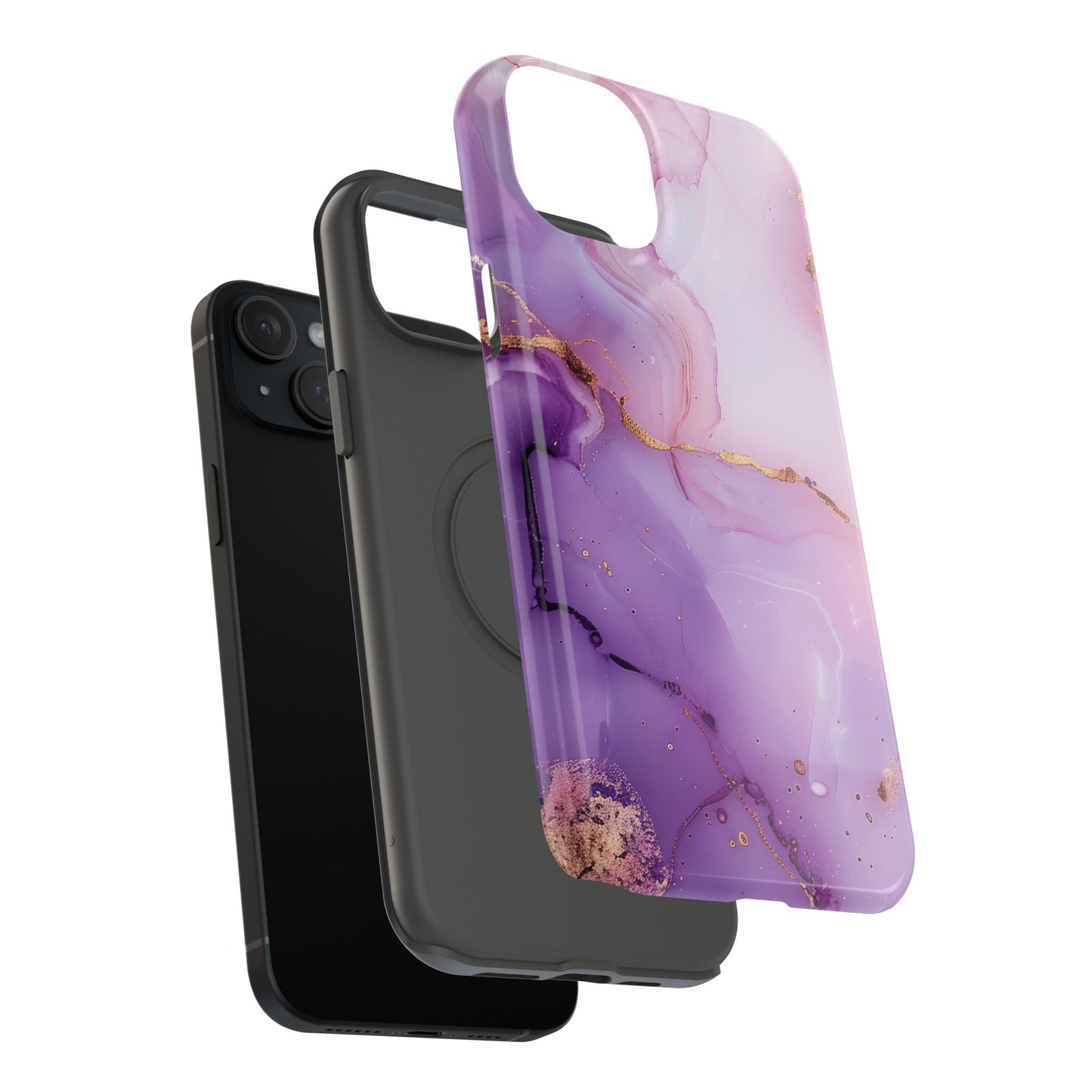 Elegant Purple Marble iPhone Case