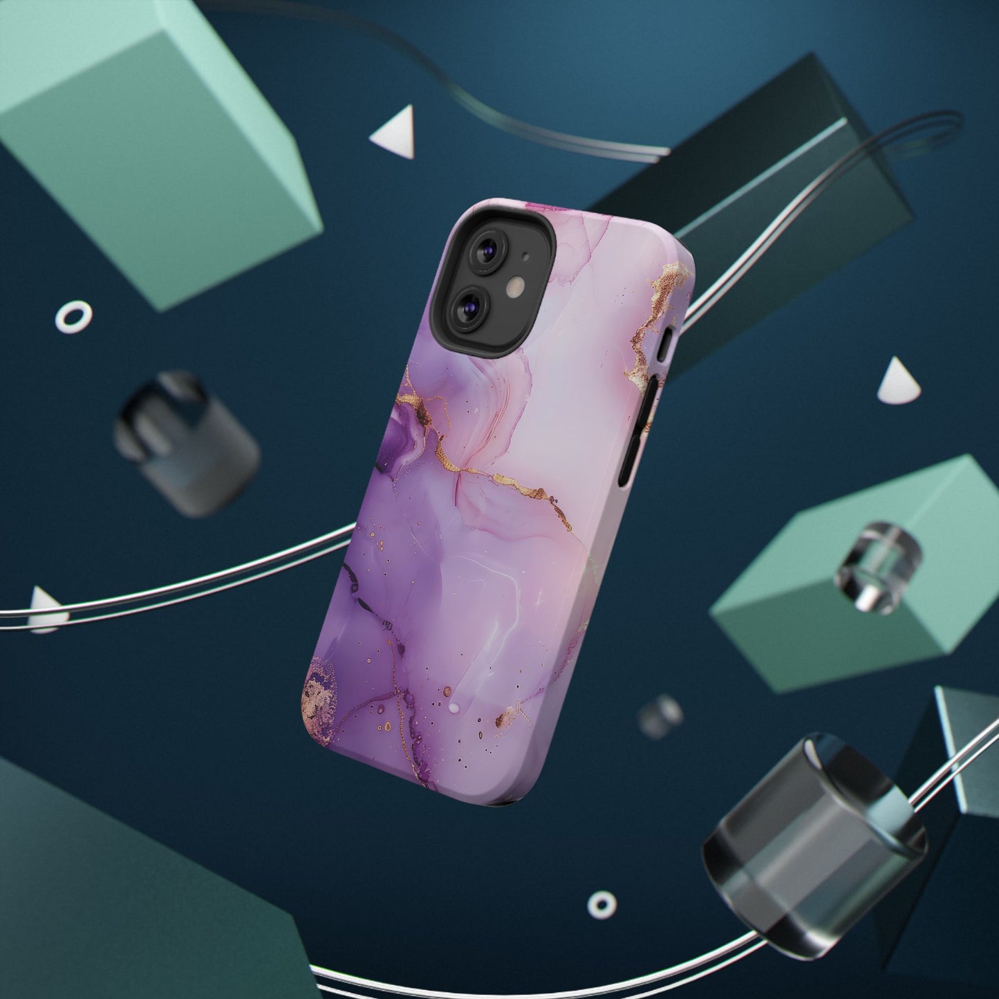 Elegant Purple Marble iPhone Case