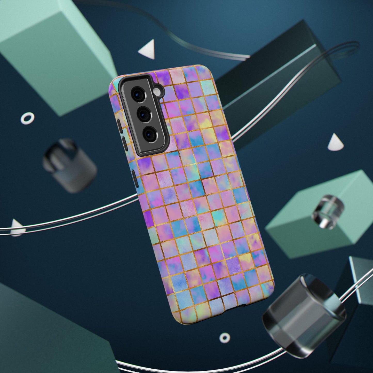 Colorful Mosaic Impact-Resistant Phone Case