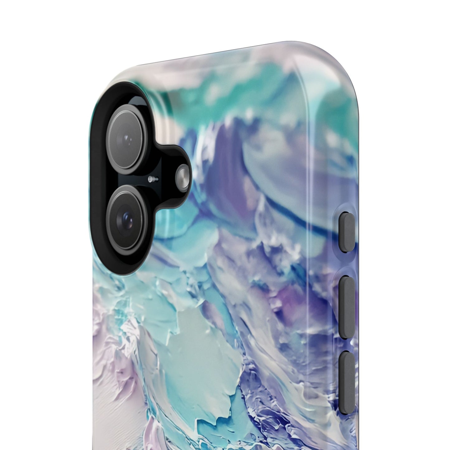 Aqua Abstract Impact-Resistant Phone Case