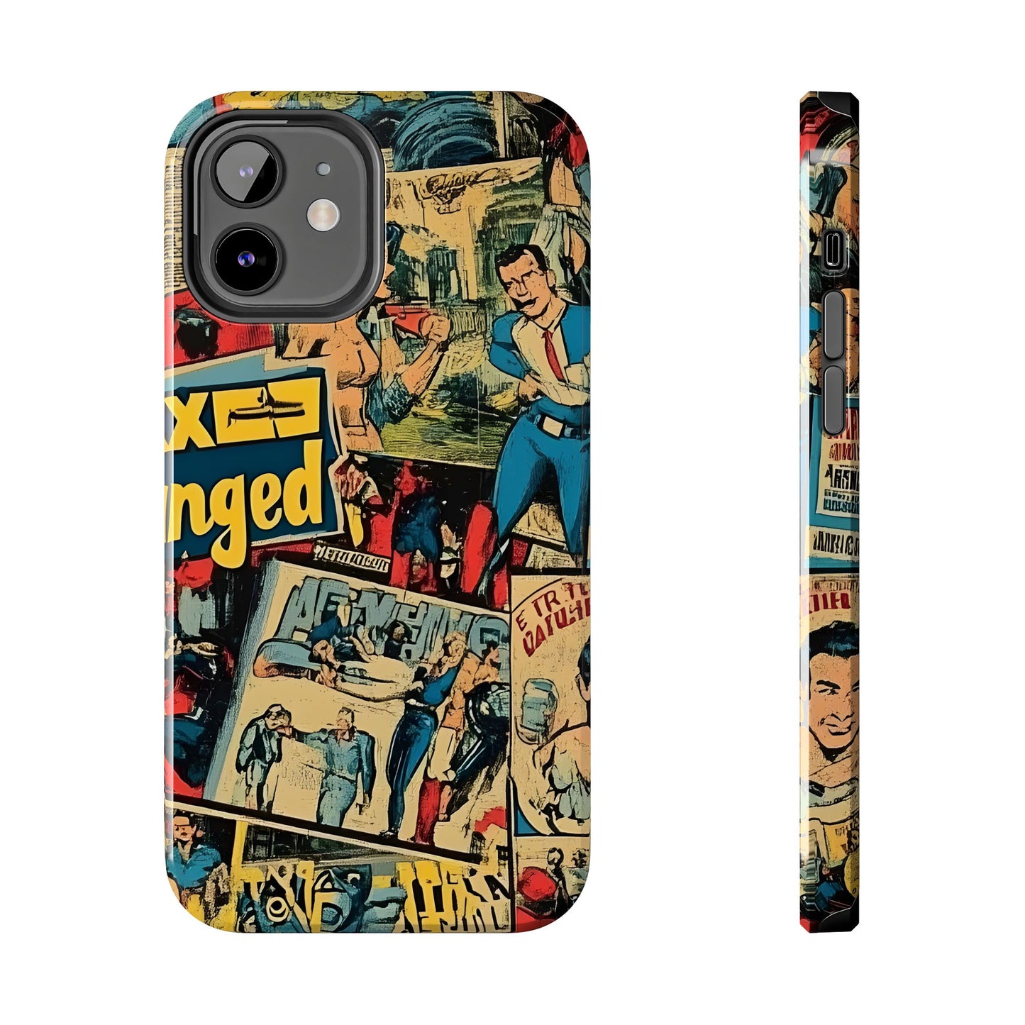 Vintage Comic - Tough Phone Cases, Superhero Phone Covers