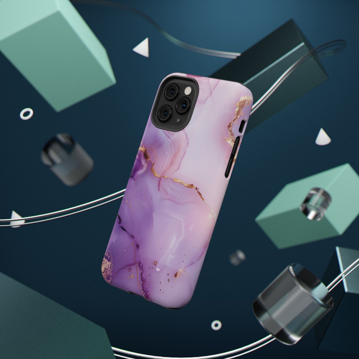 Elegant Purple Marble iPhone Case