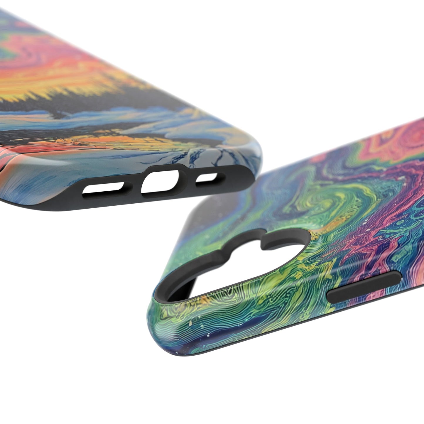 Nature-Inspired Impact-Resistant Phone Case - Vibrant Galaxy Sky Design