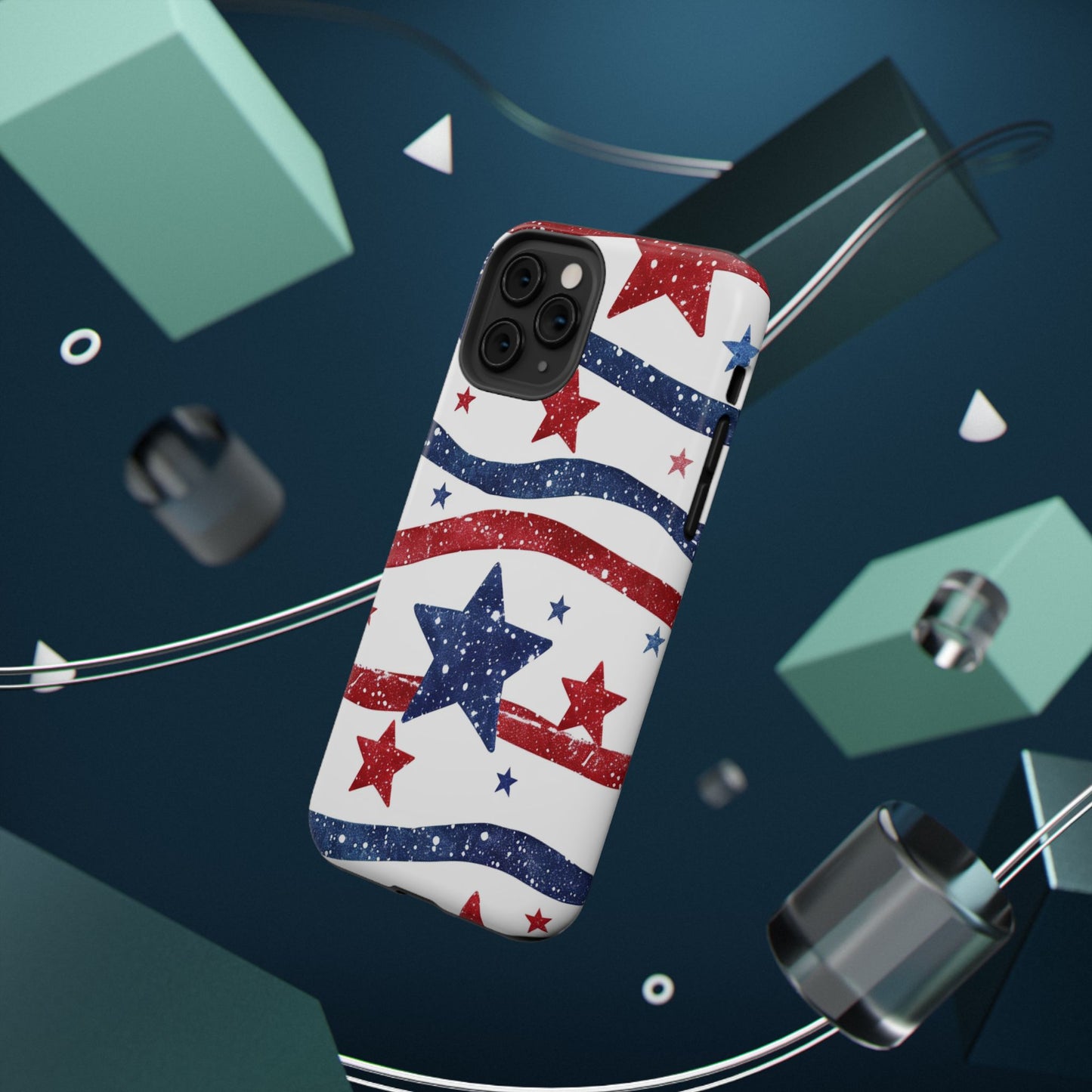 Stars & Stripes Design Impact-Resistant Phone Case