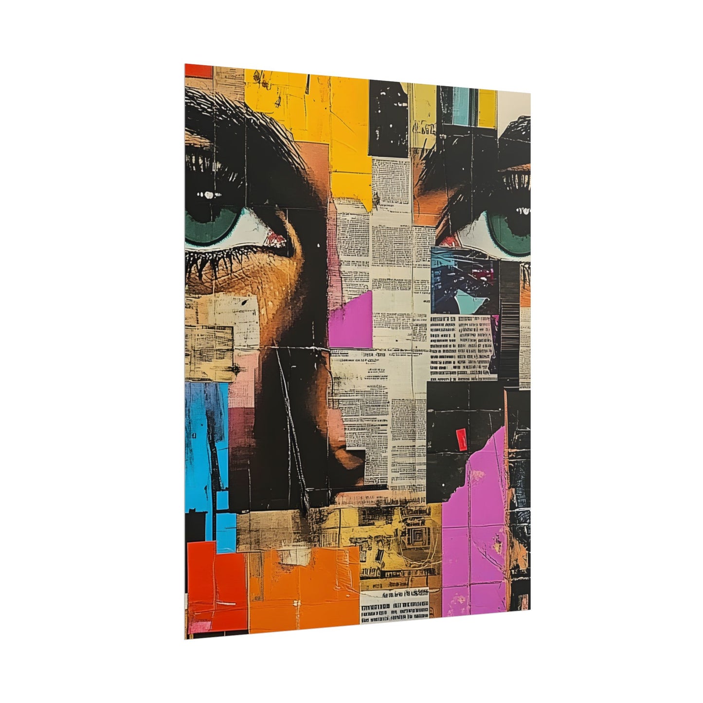Wall Art Poster - Retro Pop Culture Woman 14 Comic Book Style