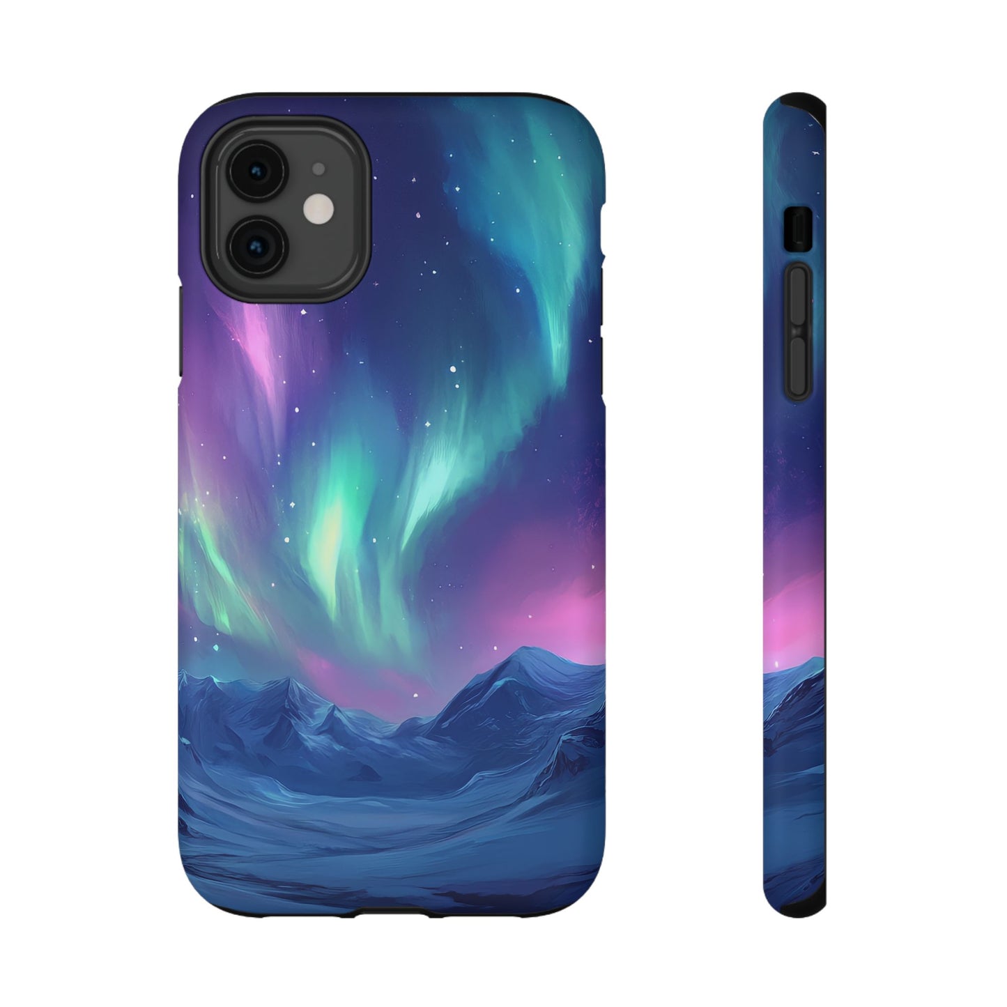 Aurora Borealis Impact-Resistant Phone Case - Colorful Northern Lights Design-2