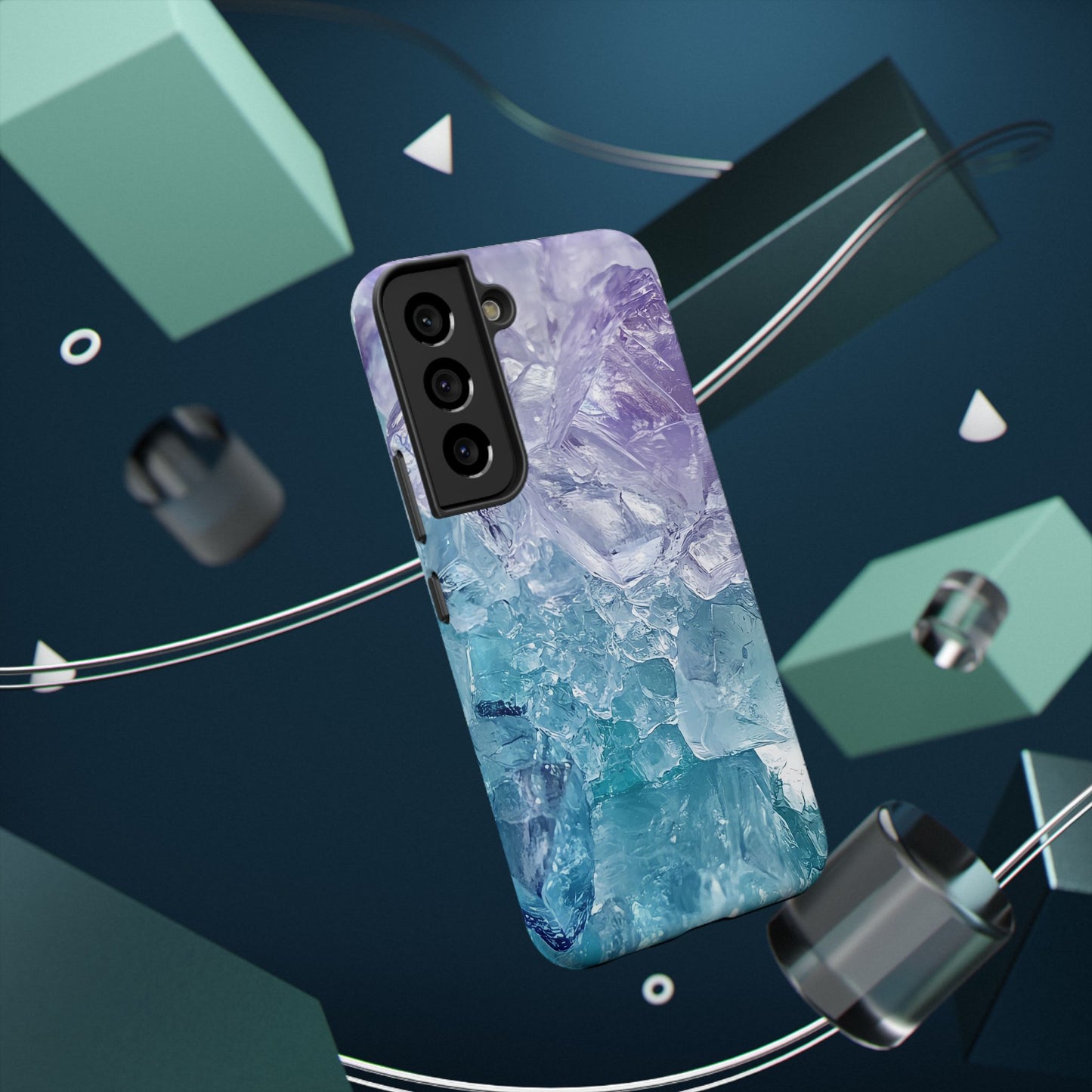 Crystal-Patterned Impact-Resistant Phone Case | Stylish Protection for Adventurers