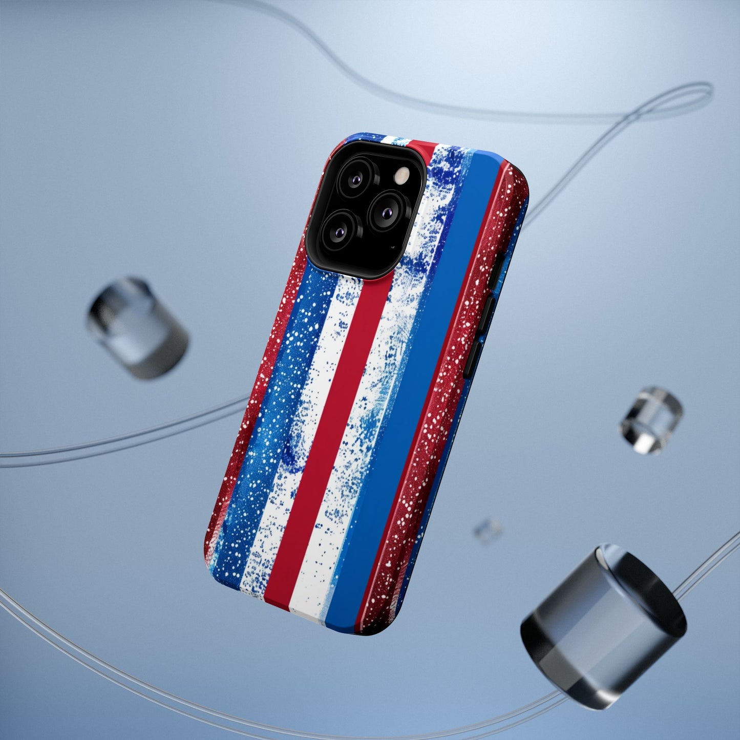 Patriotic Stripes Impact-Resistant Phone Case