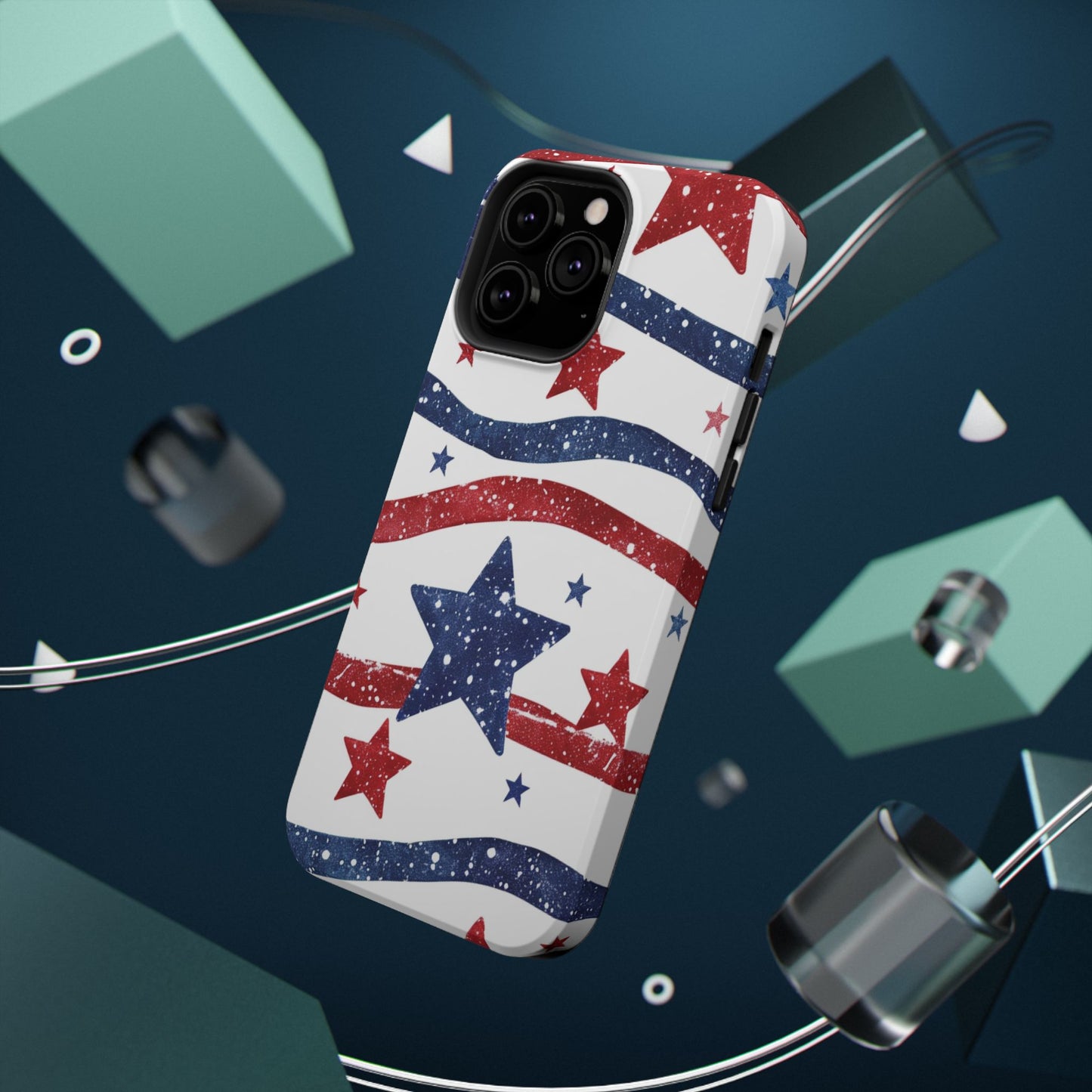 Stars & Stripes Design Impact-Resistant Phone Case