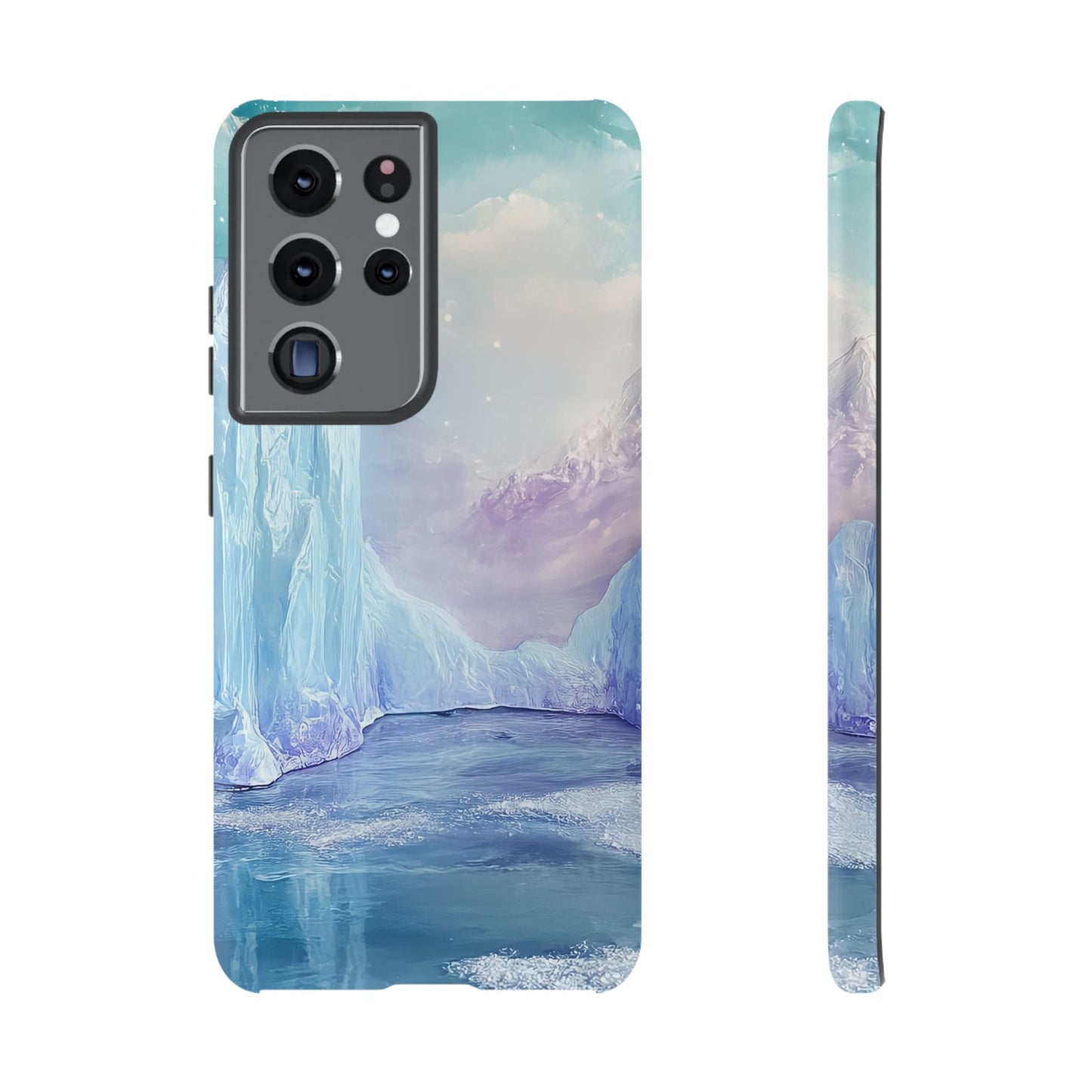 Artistic Phone Case with Iceberg Design