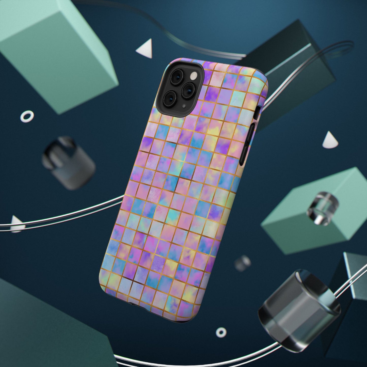 Colorful Mosaic Impact-Resistant Phone Case