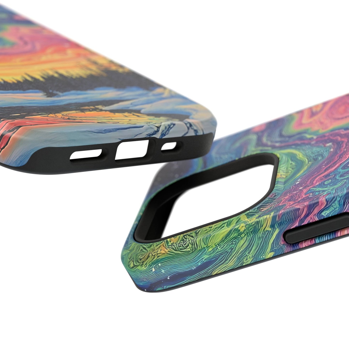 Nature-Inspired Impact-Resistant Phone Case - Vibrant Galaxy Sky Design