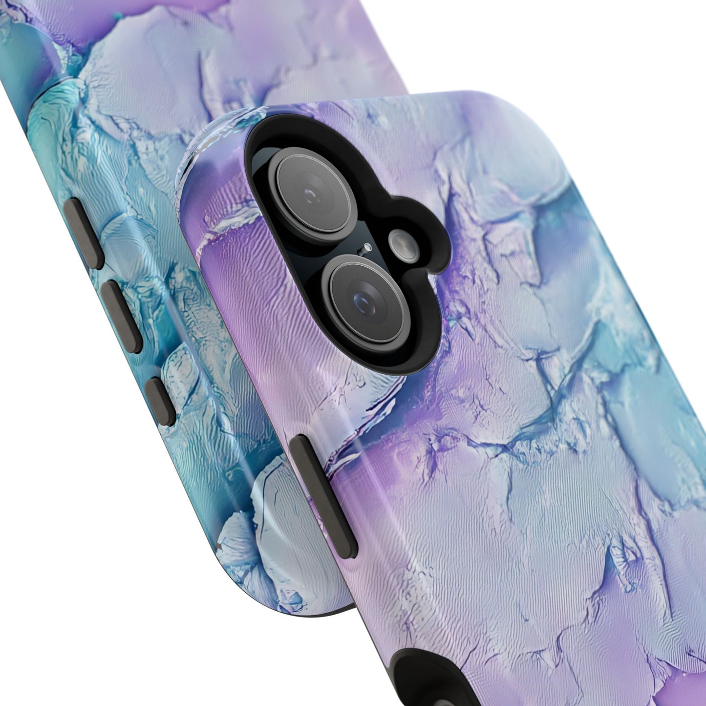 Vibrant Impact-Resistant Phone Case - Colorful Texture Design