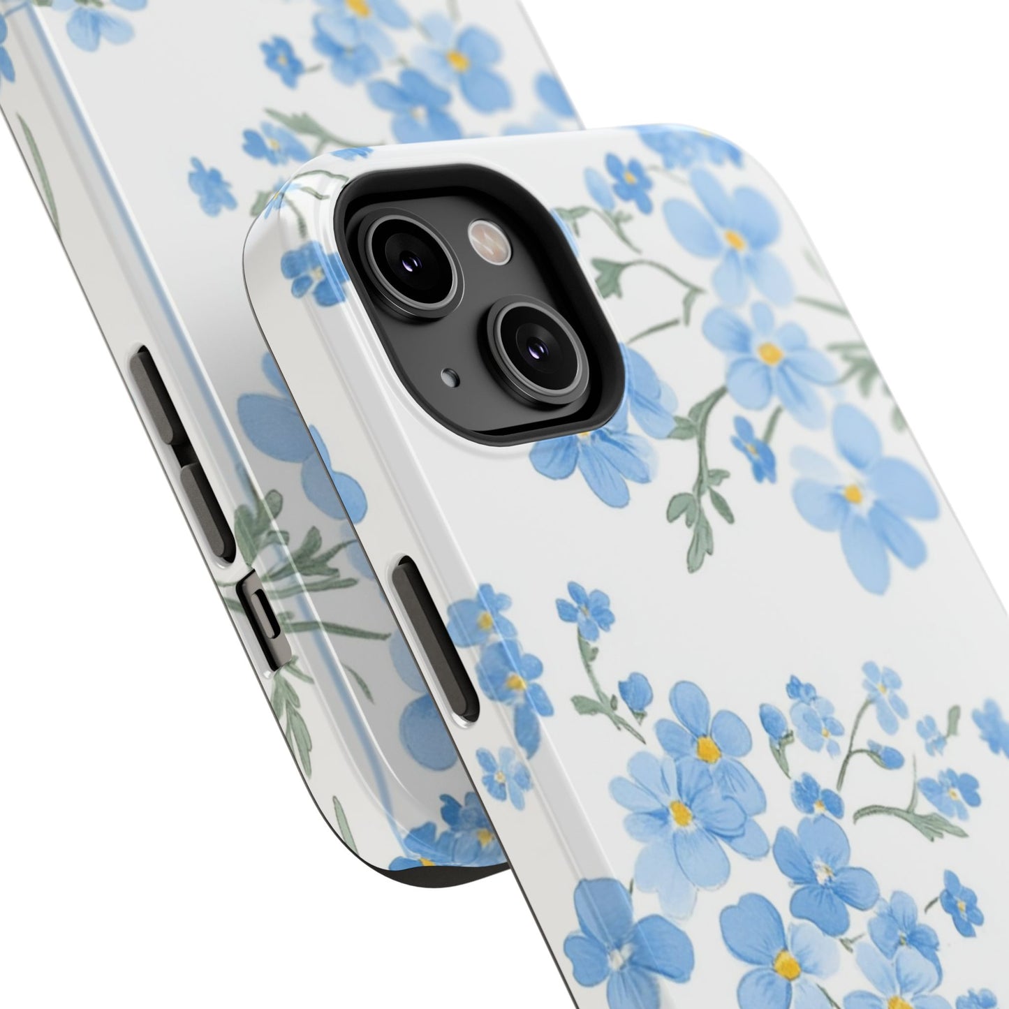 Blue Flower Design Floral Phone Case