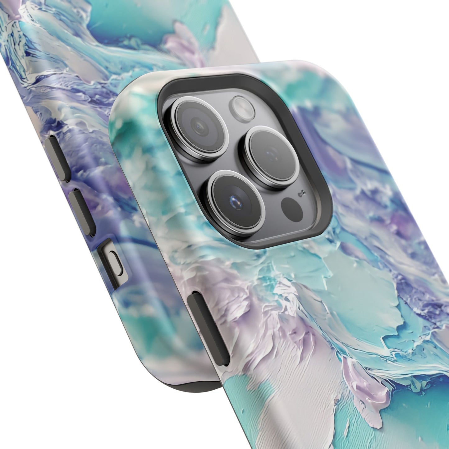 Aqua Abstract Impact-Resistant Phone Case