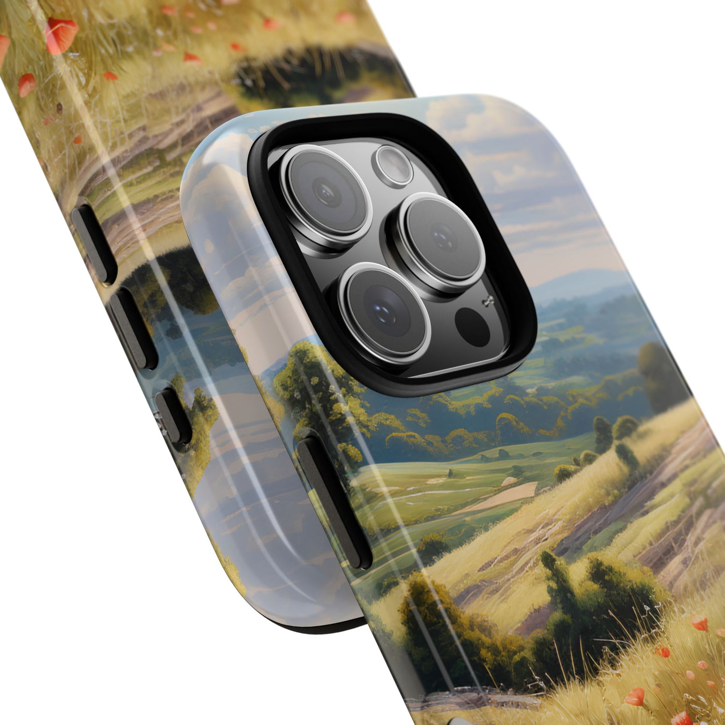 Phone Case with Beautiful Poppy Field Design