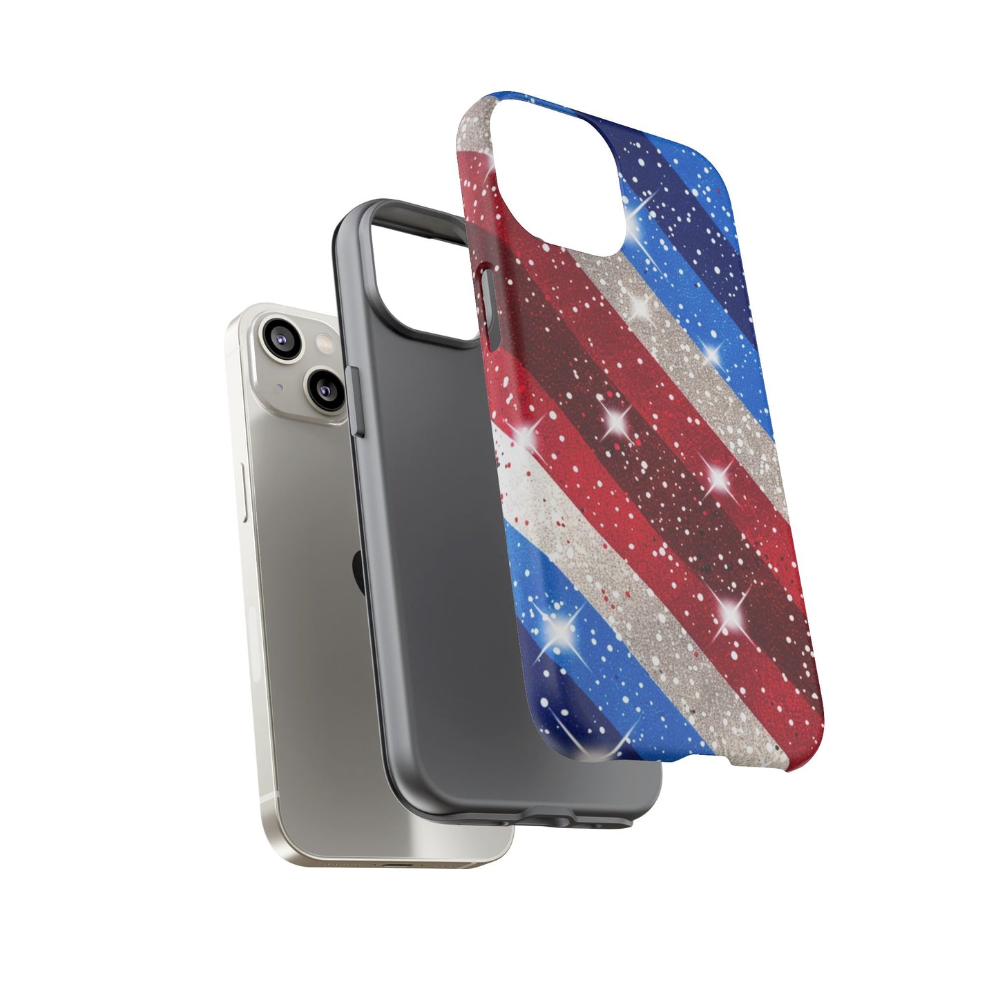 Glittery Patriotic Phone Case - Tough Cases