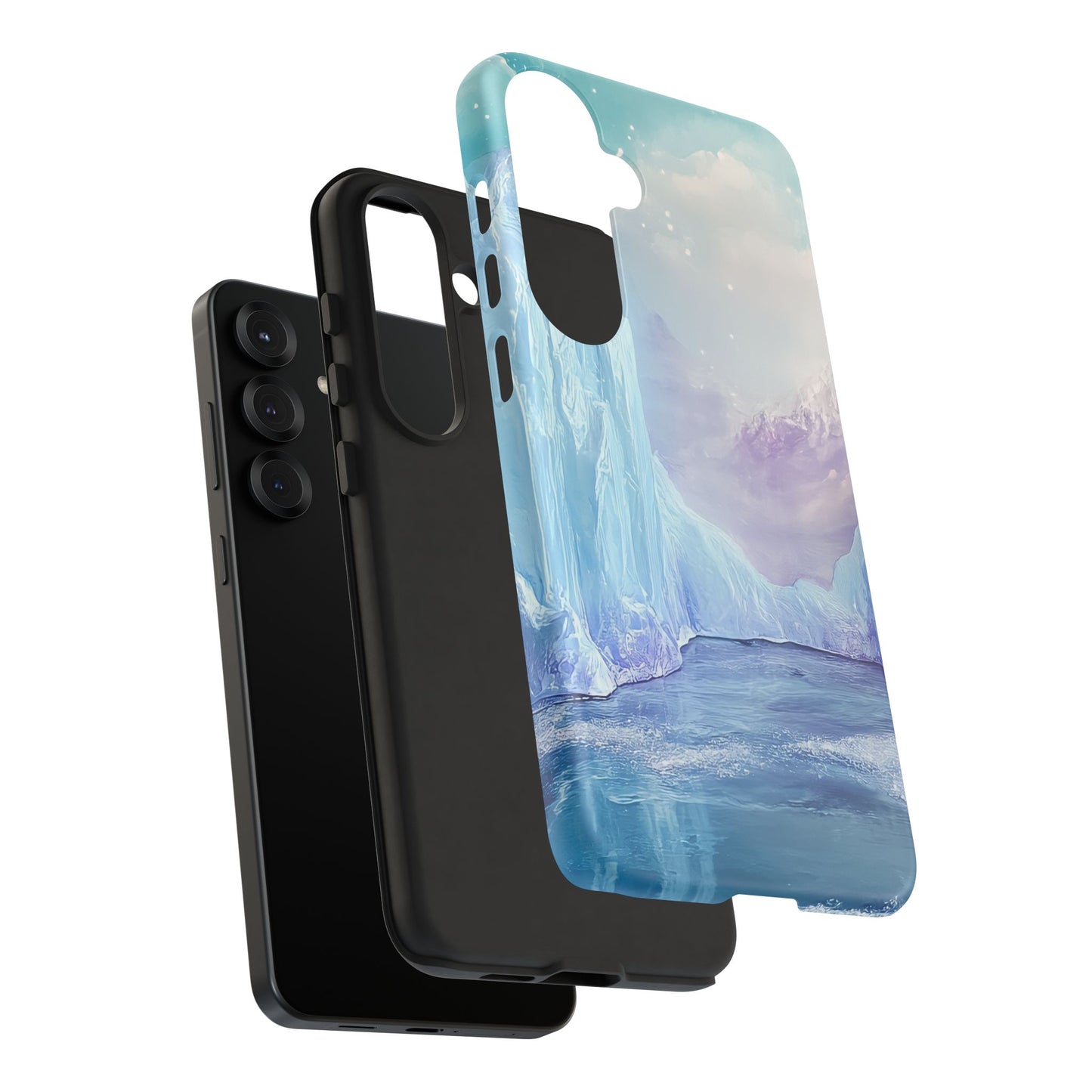 Artistic Phone Case with Iceberg Design