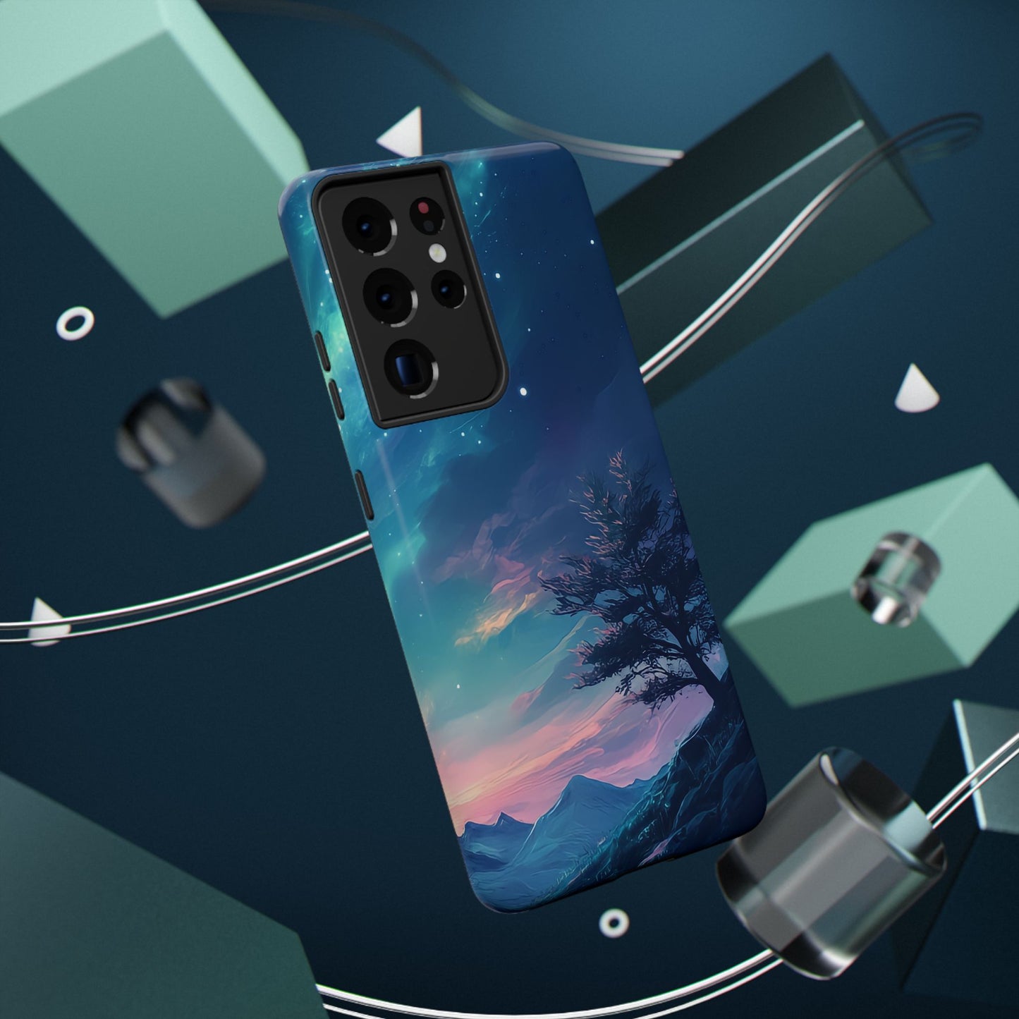Stunning Galaxy Tree Impact-Resistant Phone Case