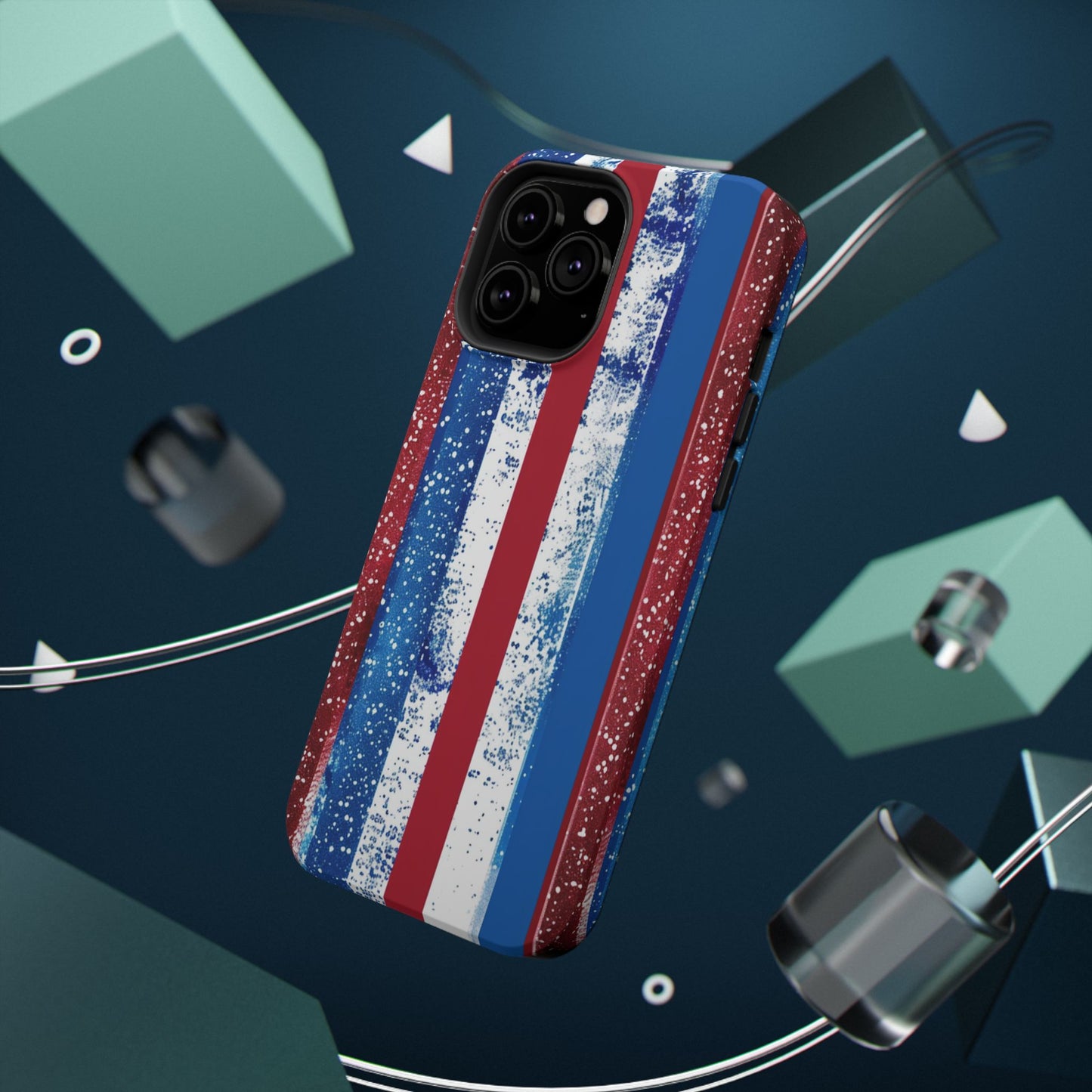 Patriotic Stripes Impact-Resistant Phone Case