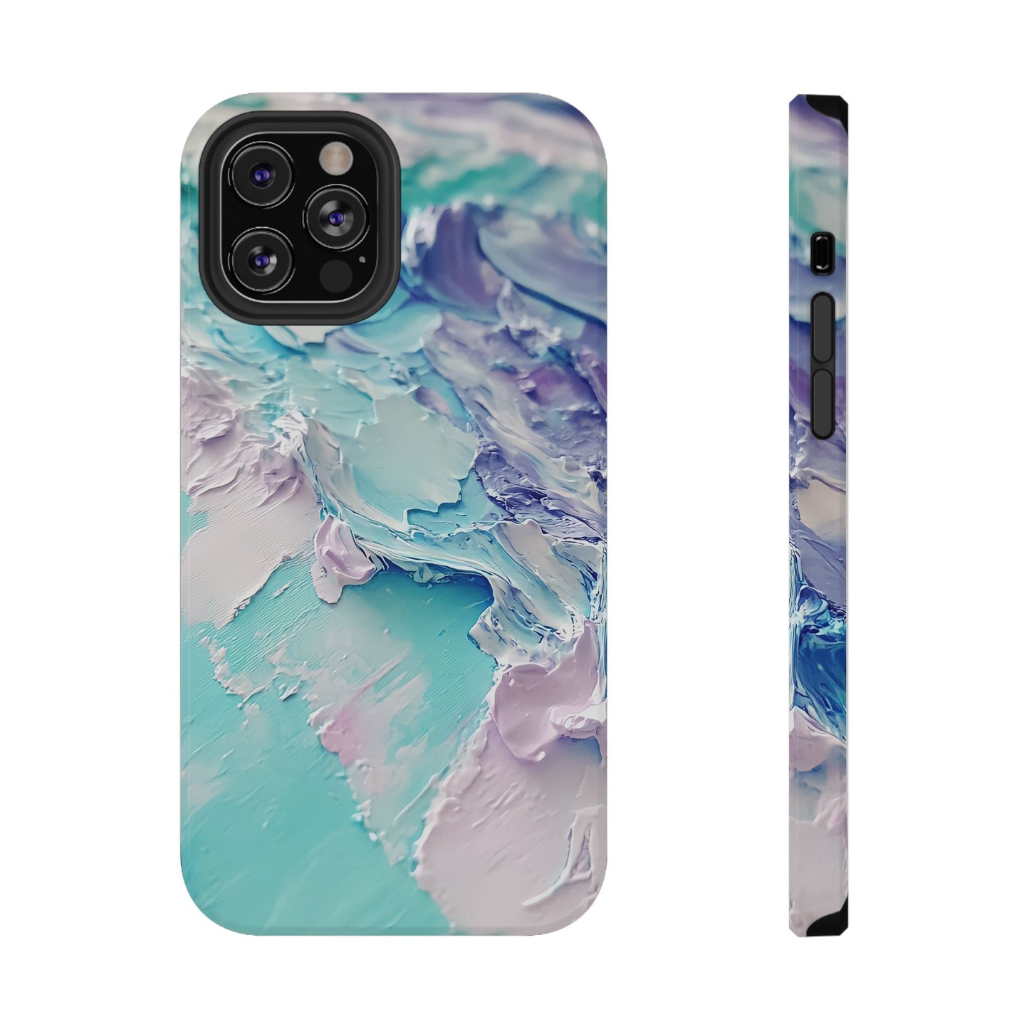 Aqua Abstract Impact-Resistant Phone Case