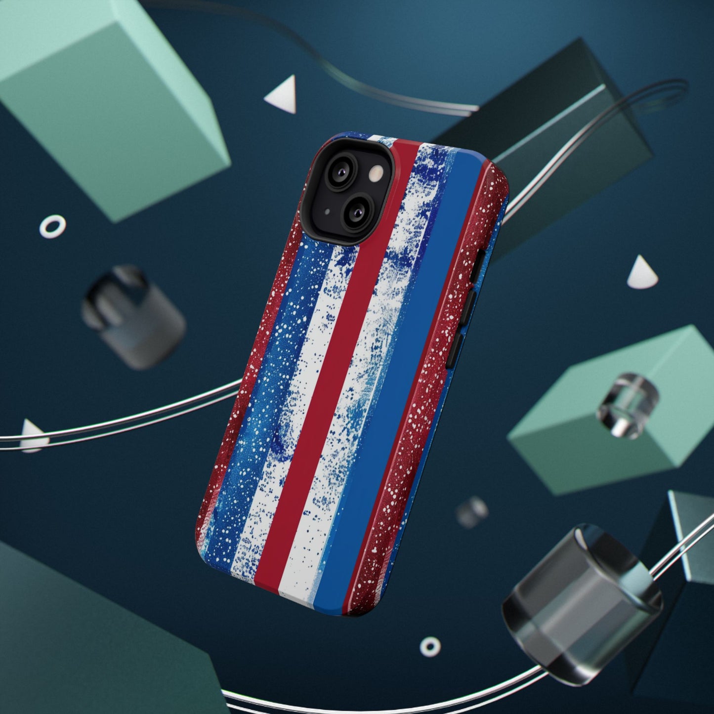 Patriotic Stripes Impact-Resistant Phone Case
