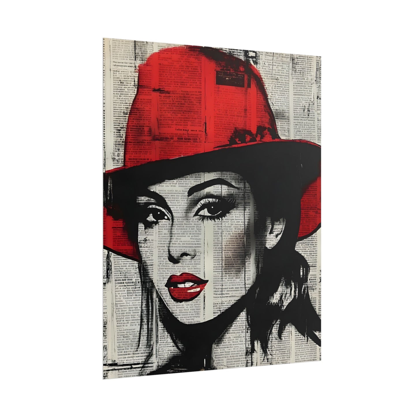 Retro Pop Culture woman 4 - Vintage poster, Wall Art