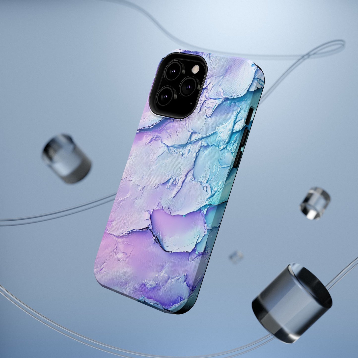 Vibrant Impact-Resistant Phone Case - Colorful Texture Design