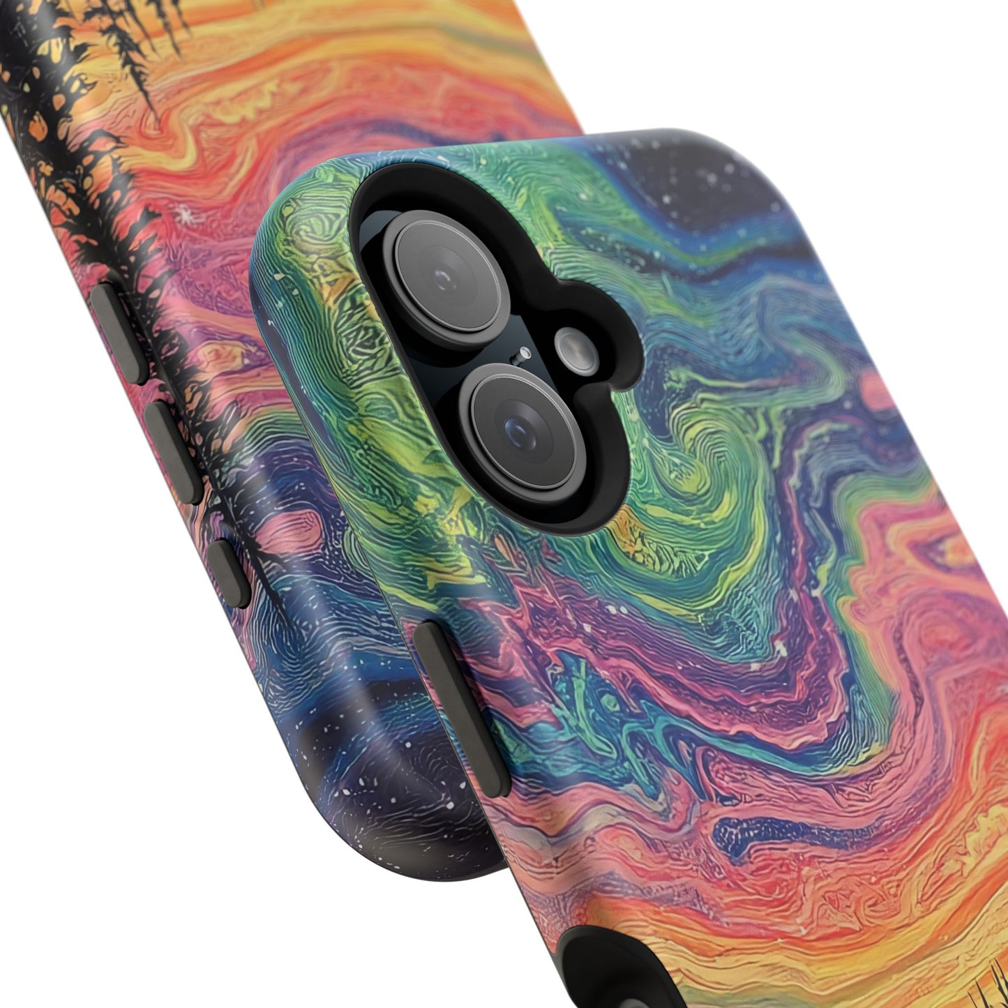 Nature-Inspired Impact-Resistant Phone Case - Vibrant Galaxy Sky Design