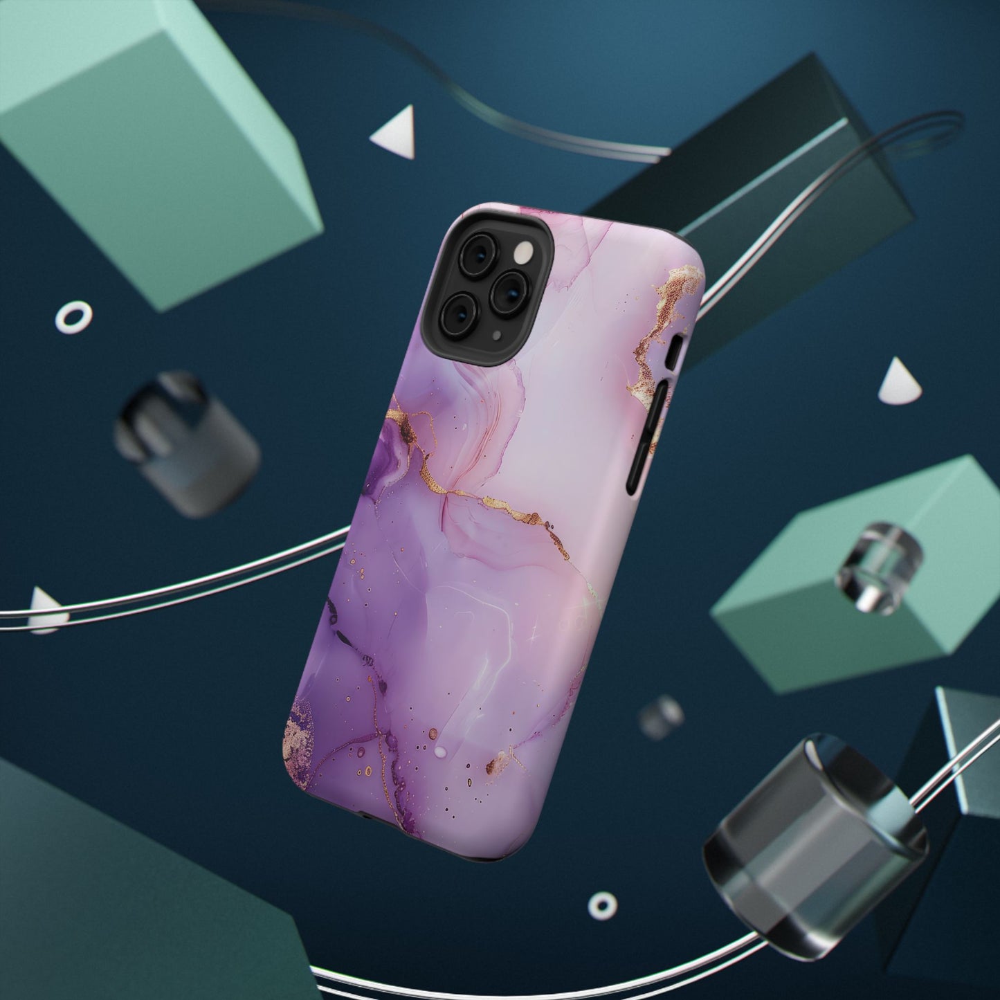 Elegant Purple Marble iPhone Case