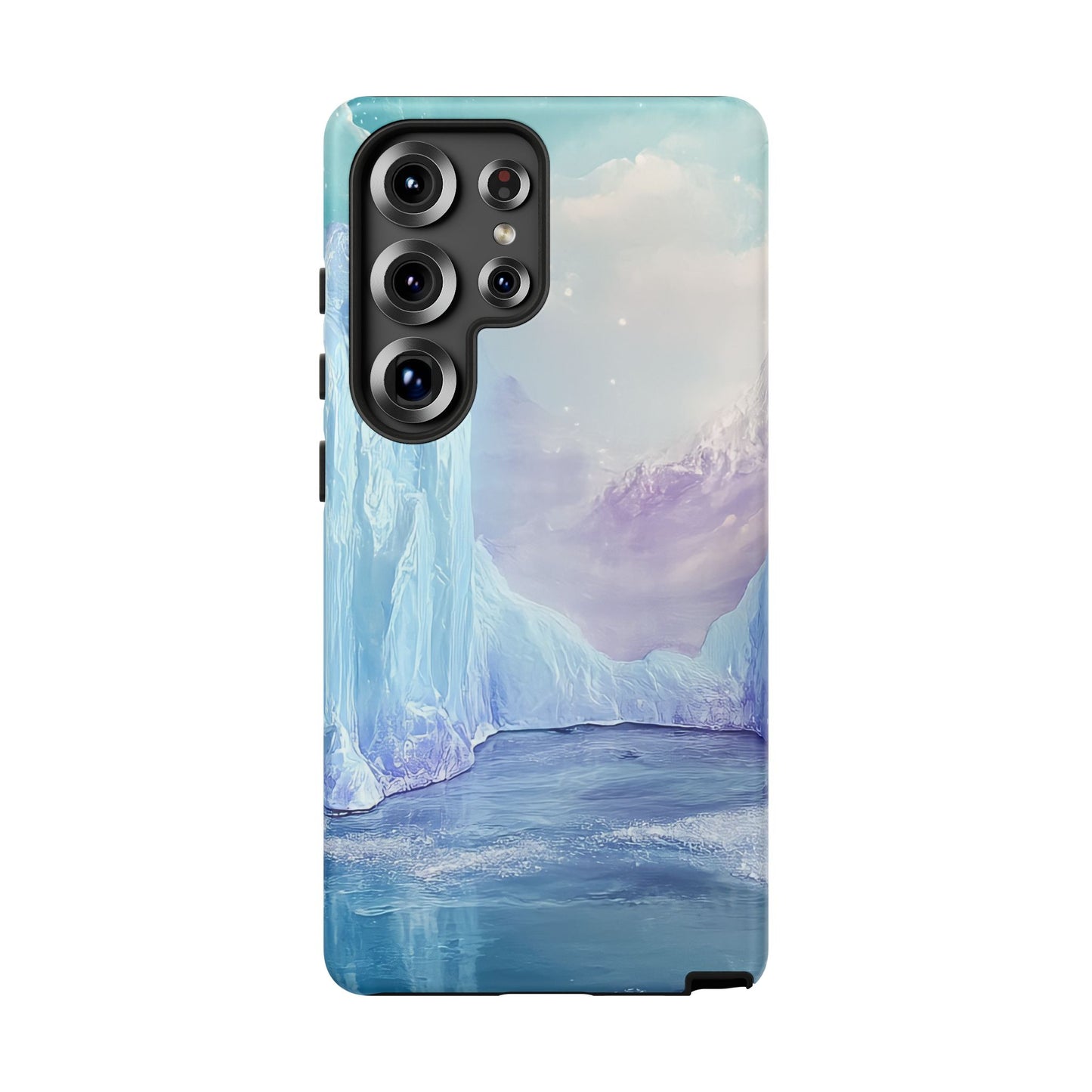 Artistic Phone Case with Iceberg Design