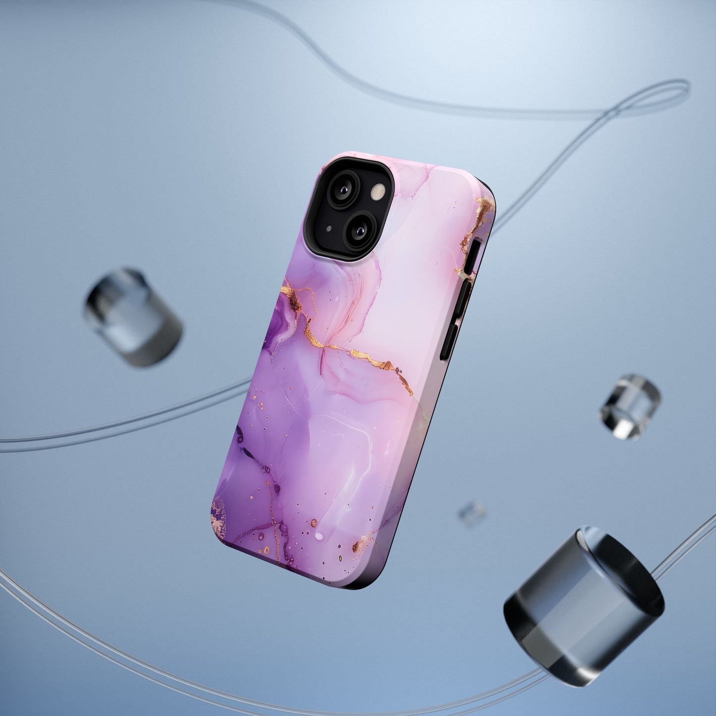 Elegant Purple Marble iPhone Case