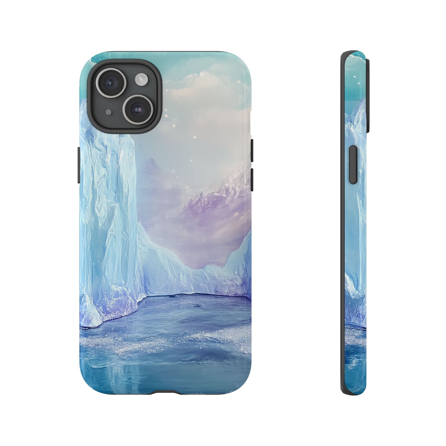 Artistic Phone Case with Iceberg Design