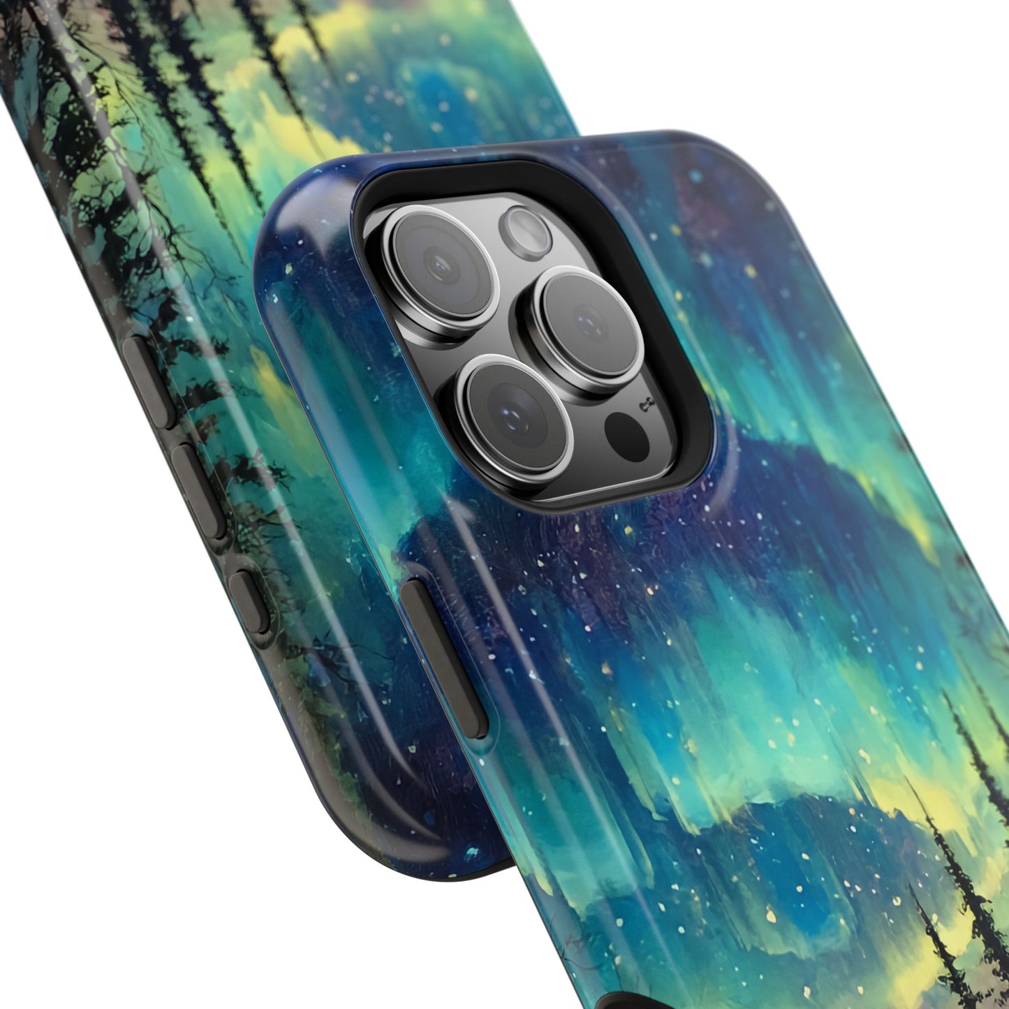 Aurora Borealis Impact-Resistant Phone Case - Durable Protection with Stunning Northern Lights Design