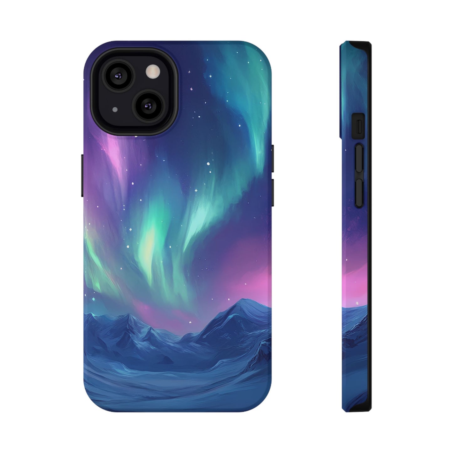 Aurora Borealis Impact-Resistant Phone Case - Colorful Northern Lights Design-2