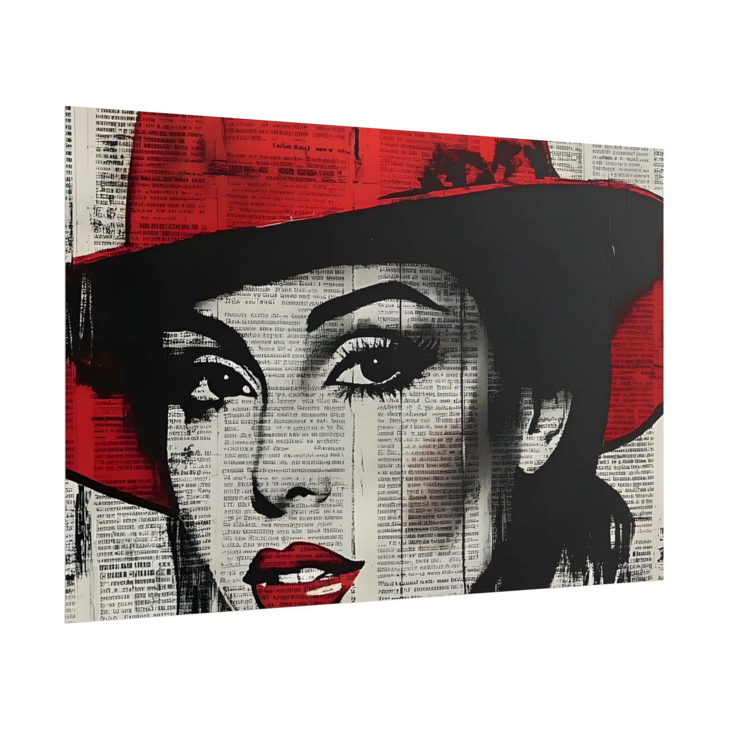 Retro Pop Culture woman 4 - Vintage poster, Wall Art