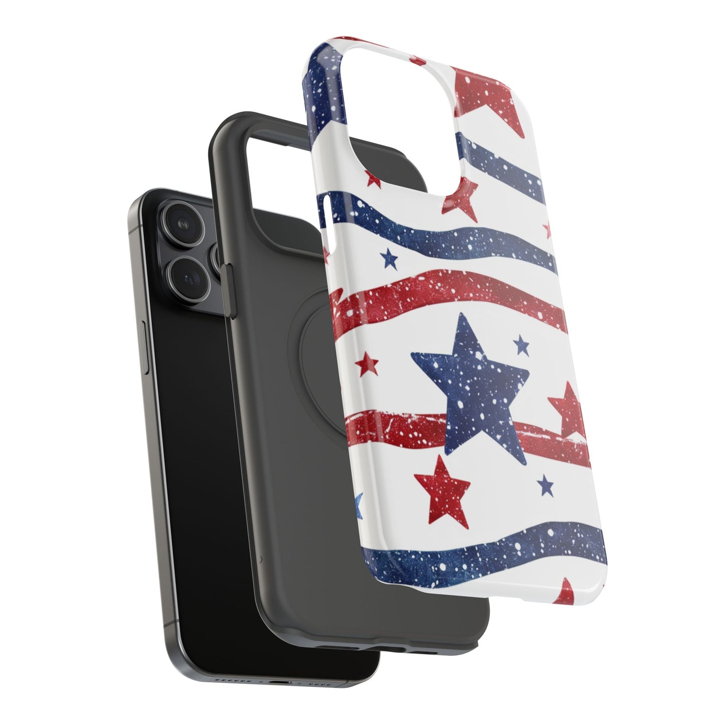 Stars & Stripes Design Impact-Resistant Phone Case