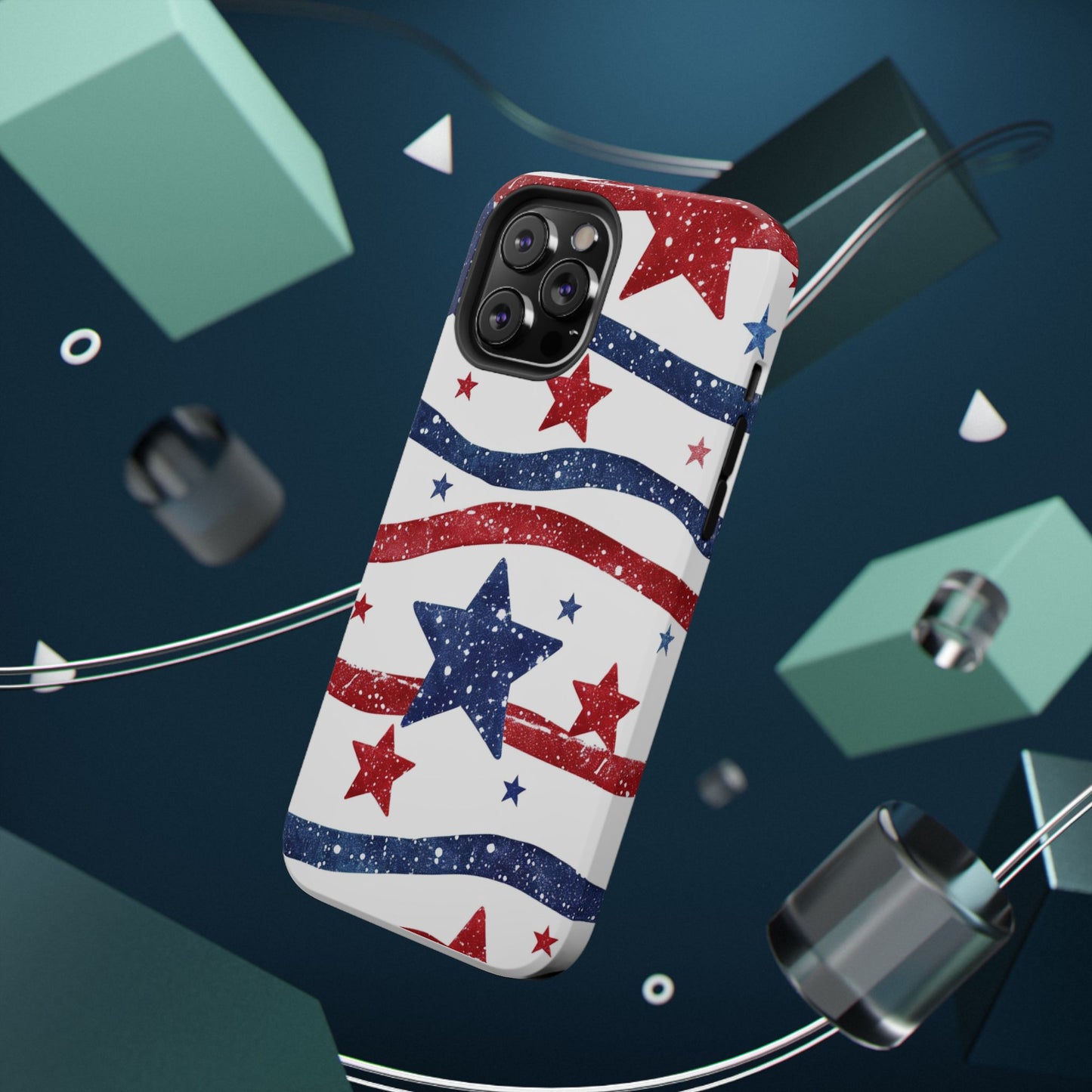 Stars & Stripes Design Impact-Resistant Phone Case